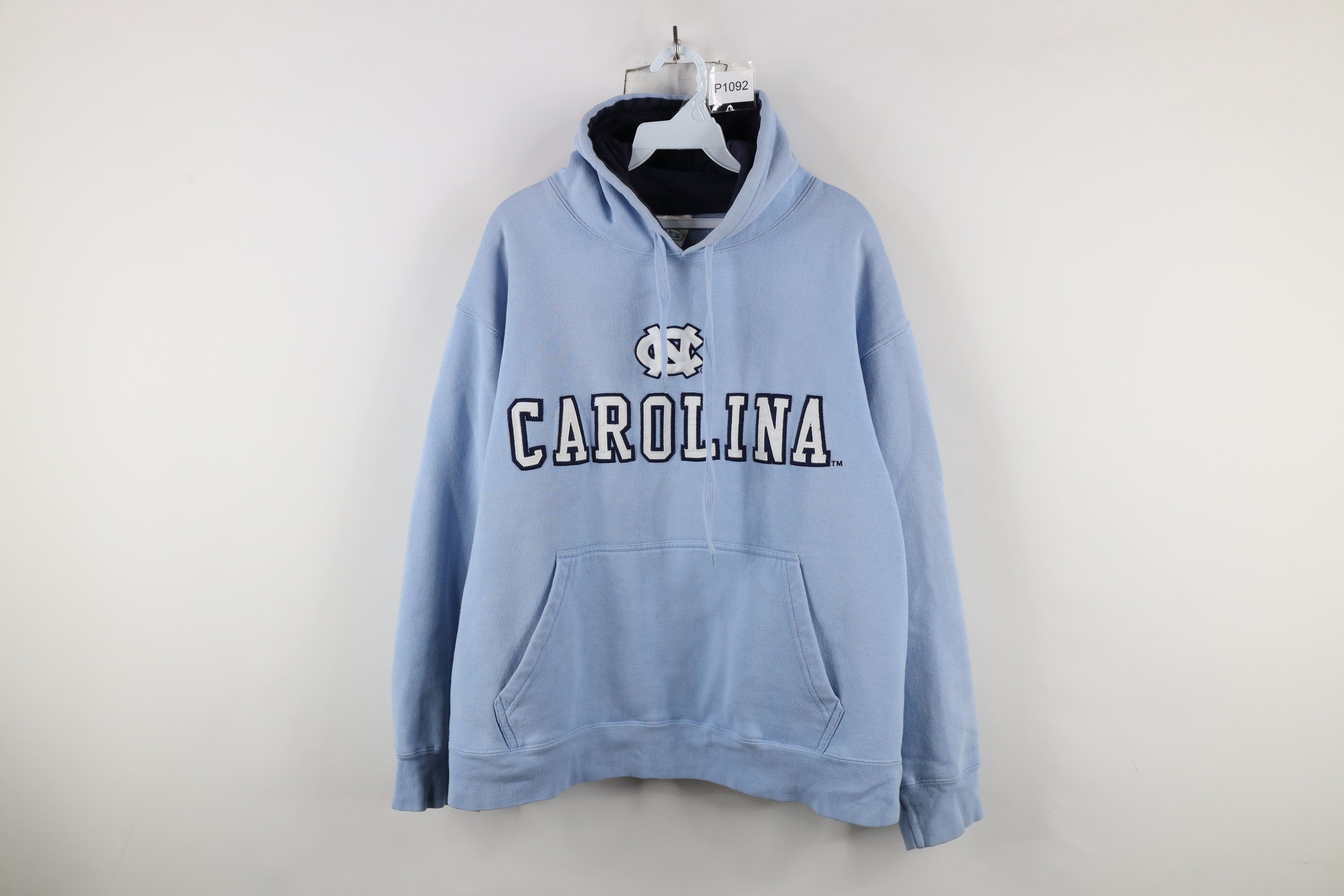 Vintage Vintage 90s University of North Carolina Hoodie Sweatshirt Size US L / EU 52-54 / 3 - 1 Thumbnail