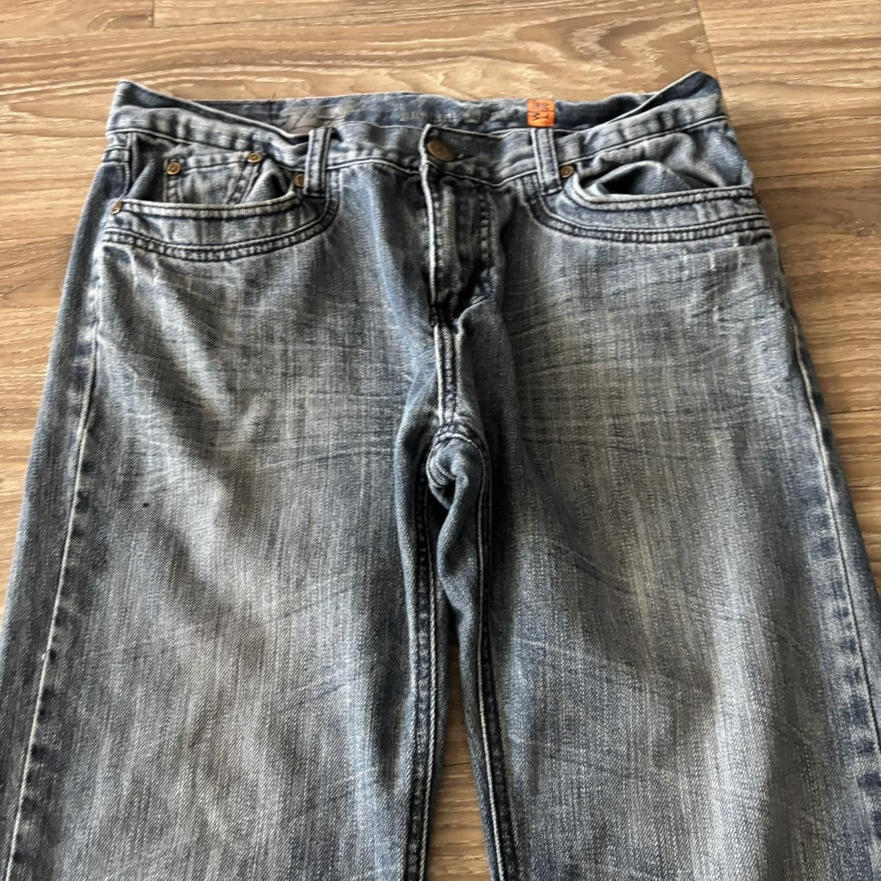 Japanese Brand Crazy Vintage Y2K/2000s Grunge Dark Wash Denim Jeans! 32x28 Size US 32 / EU 48 - 5 Thumbnail