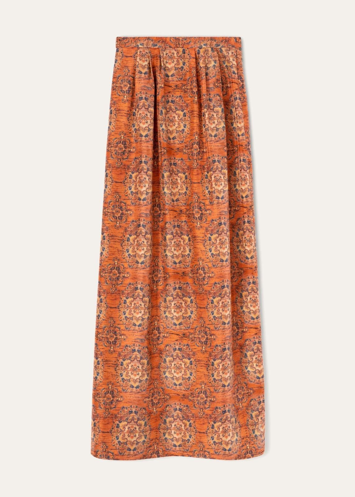 Loro Piana o1srvl11e1224 Rosette Silk Athina Skirt in Multicolor Size 28" / US 6 / IT 42 - 2 Thumbnail