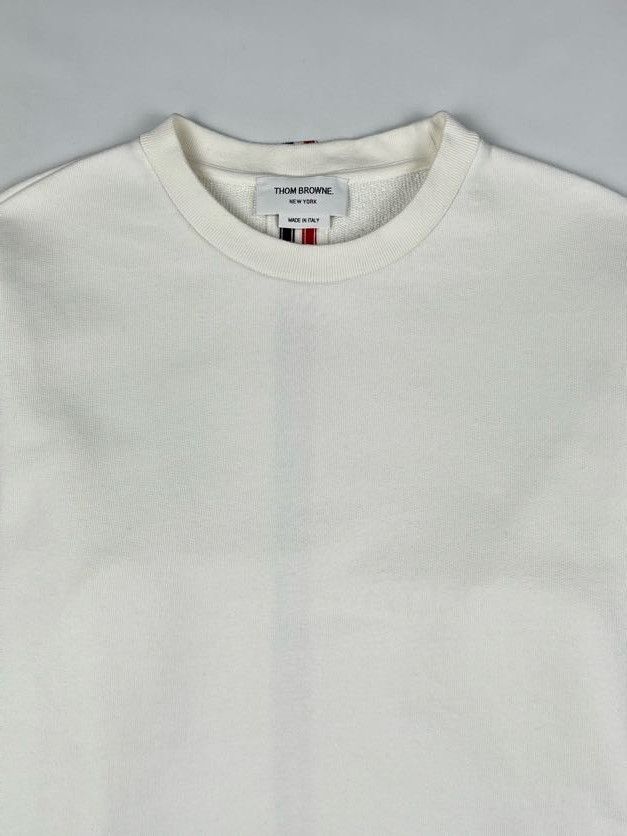 Thom Browne Thom Loopback Center Back Stripe Crewneck Pullover Size US M / EU 48-50 / 2 - 3 Thumbnail