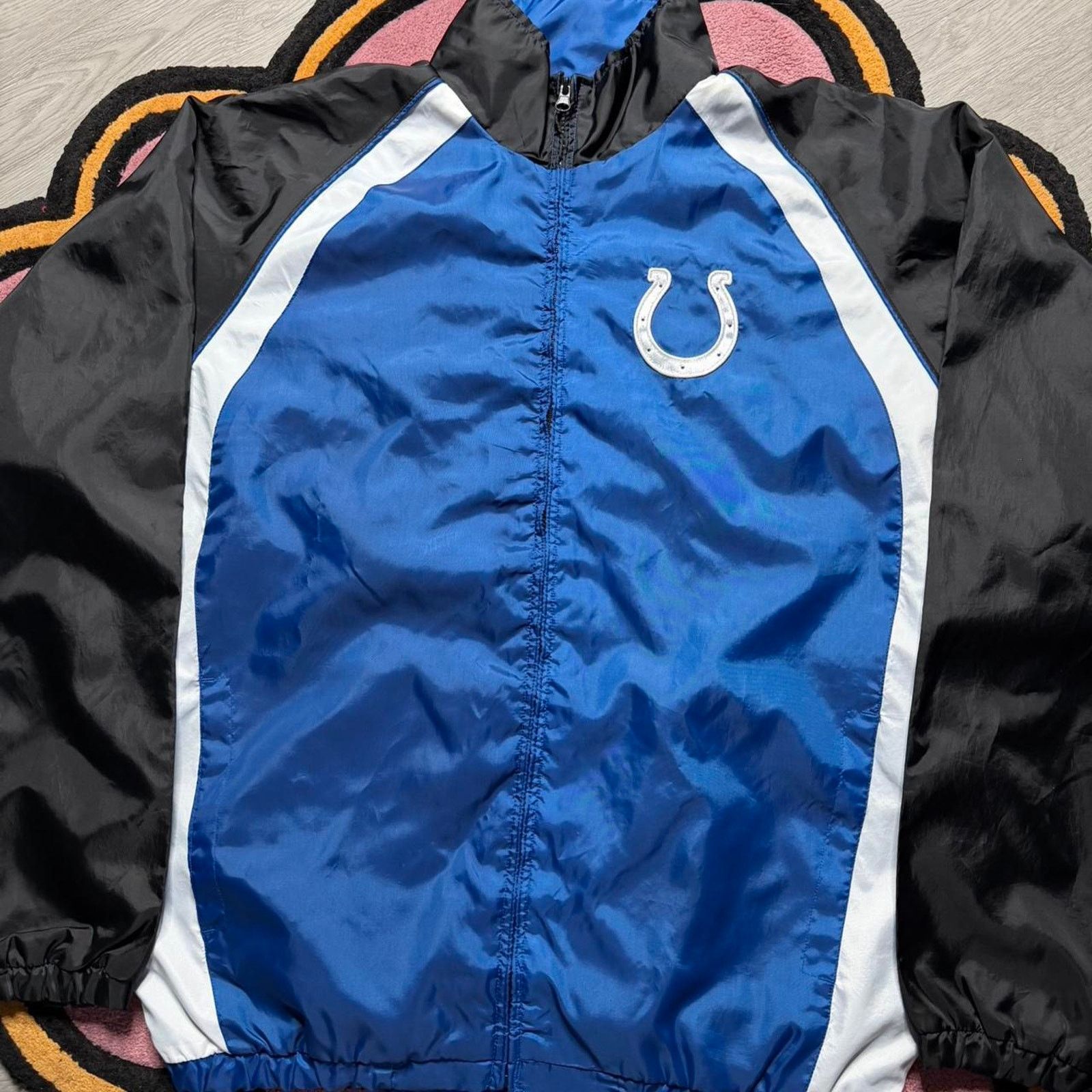NFL NFL Indianapolis Colts Embroidered Full Zip Track Jacket Size US XL / EU 56 / 4 - 2 Thumbnail