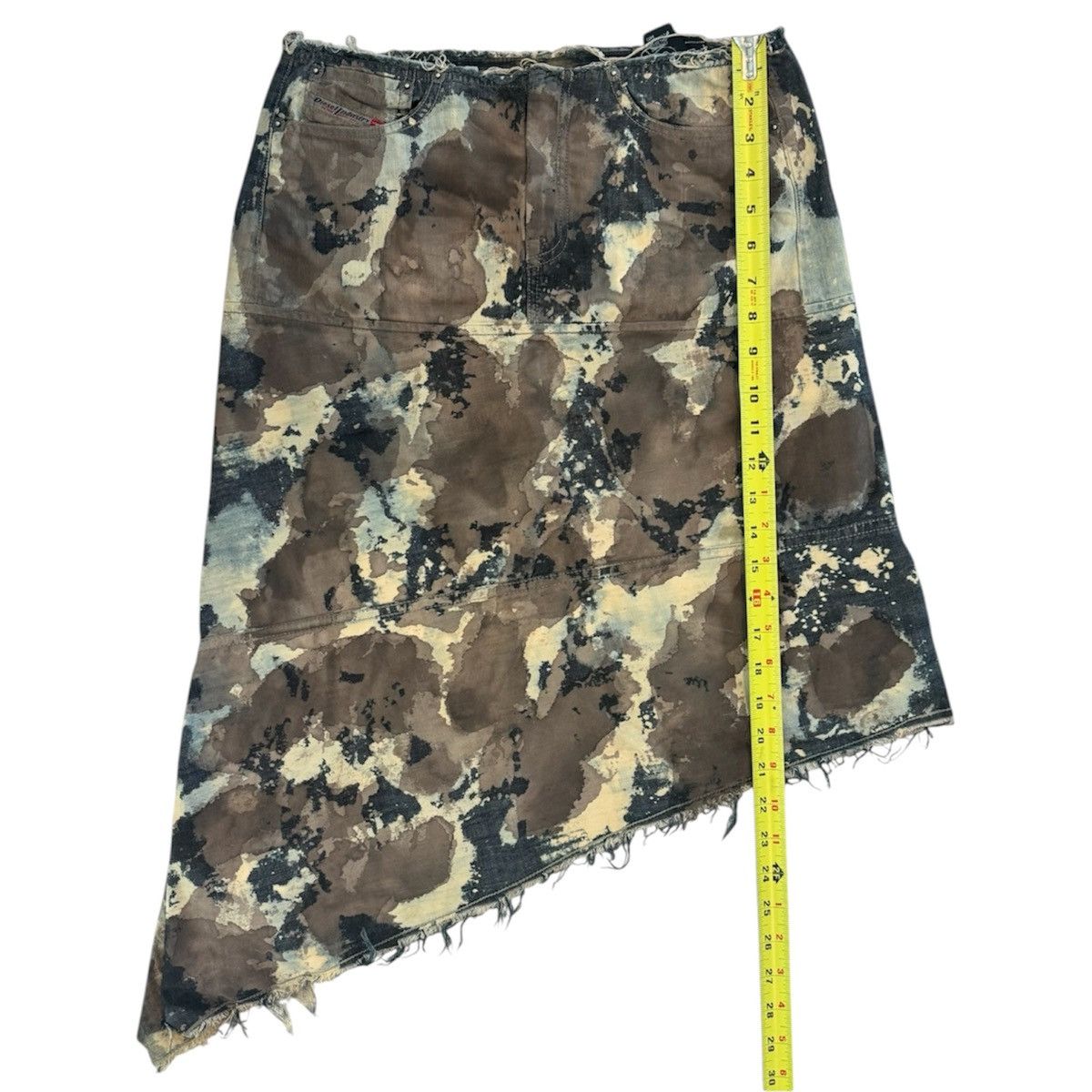 Diesel Diesel Paint Splash Vintage Denim Skirt Asymmetrical Y2K Size 26" / US 2 / IT 38 - 3 Thumbnail