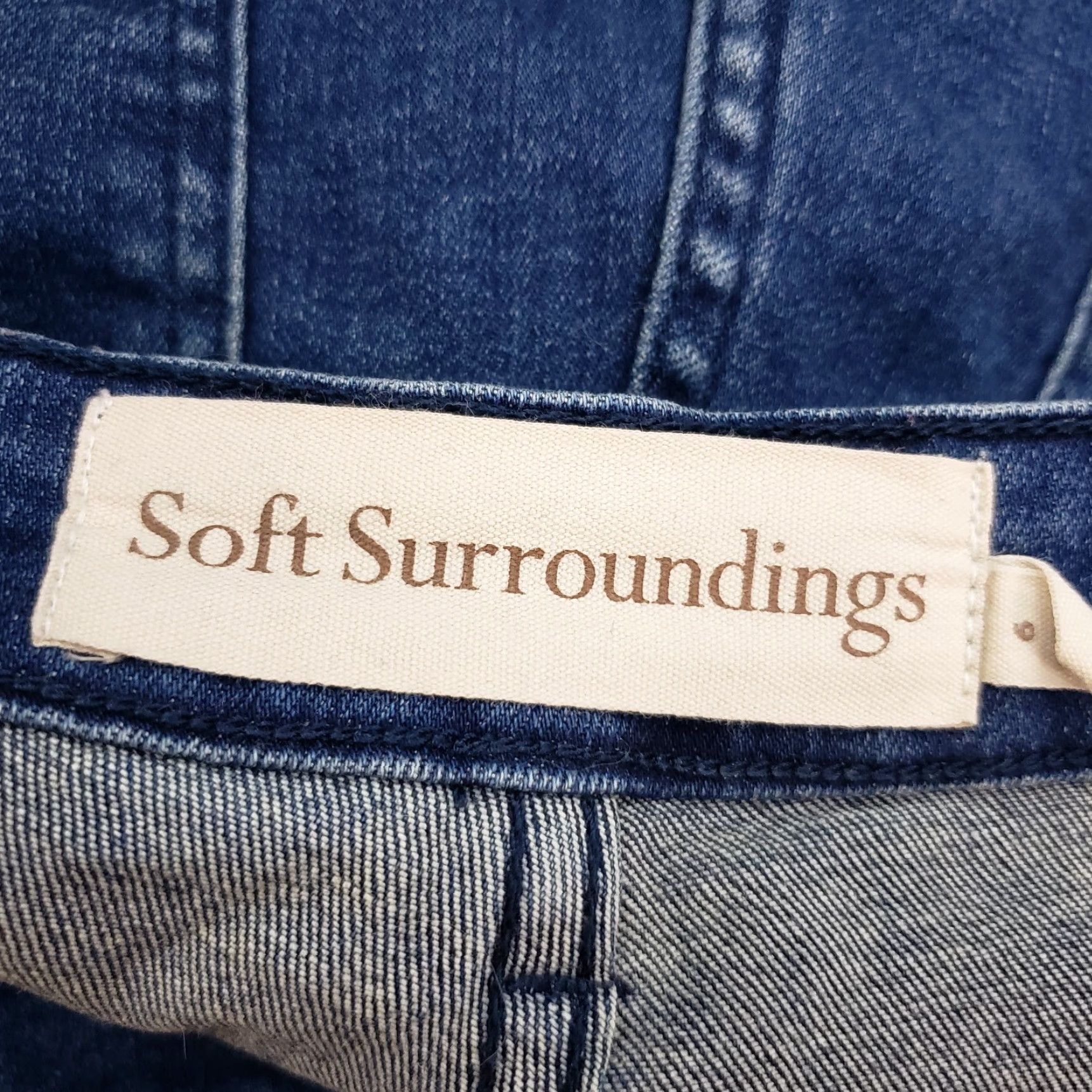 Soft Surroundings Soft Surroundings Womens Jeans Shirt Bootcut 6 Blue Medium Wash High Rise Urban Vintage No Size 28" / US 6 / IT 42 - 6 Thumbnail