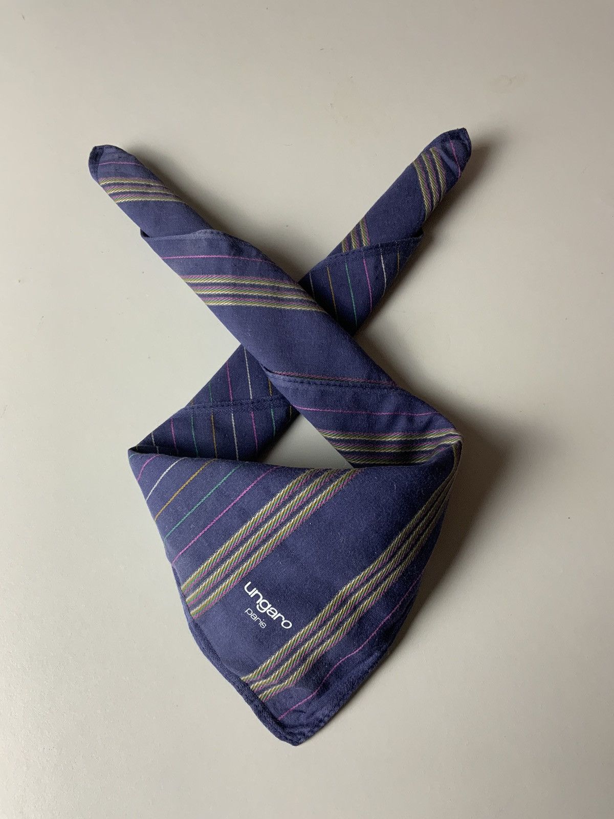 Ungaro Paris Ungaro Paris Striped Bandana Handkerchief Size ONE SIZE - 1 Thumbnail