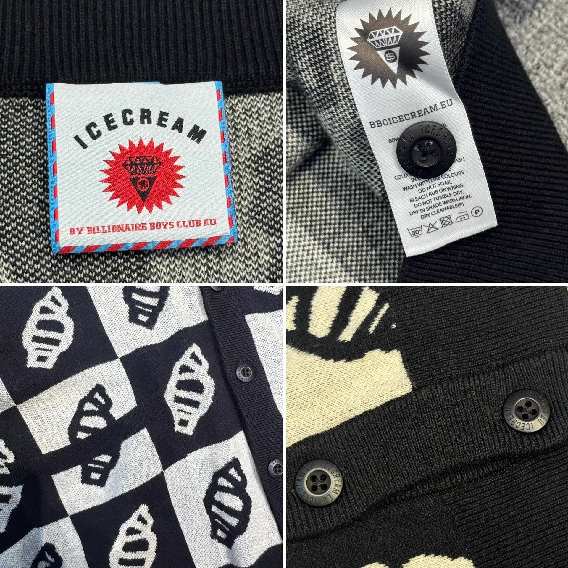 Billionaire Boys Club BBC Knit Cardigan Q5 Size US L / EU 52-54 / 3 - 2 Thumbnail