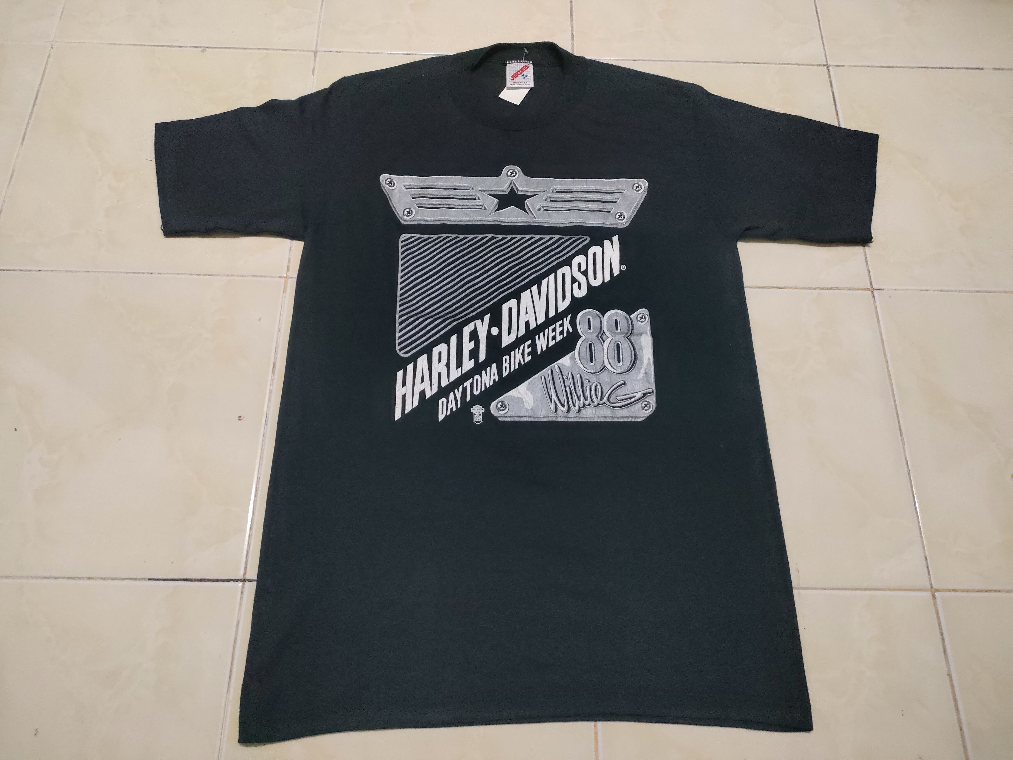 Harley Davidson × Vintage Vintage Harley Davidson Robinson Bike Week 3D Emblem T-shirt Size US M / EU 48-50 / 2 - 1 Thumbnail