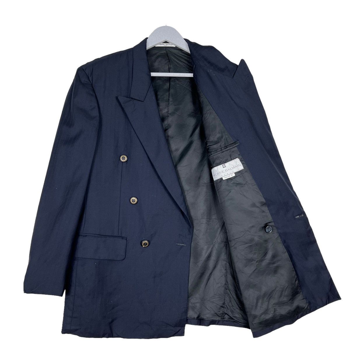 Pierre Balmain 🔥 PIERRE BALMAIN DOUBLE BREAST BLAZER COAT Size US M / EU 48-50 / 2 - 8 Thumbnail