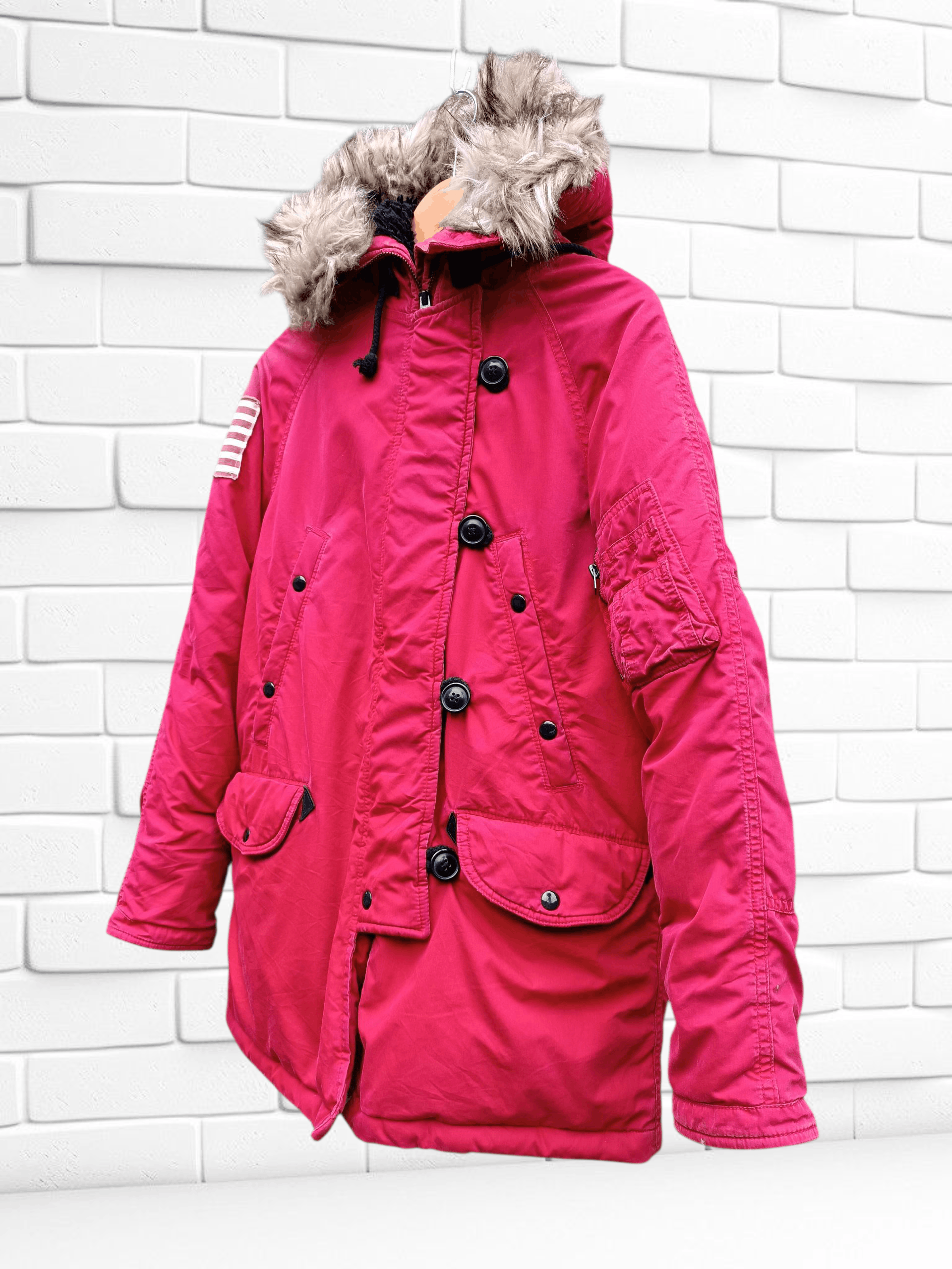 Denim & Supply Ralph Lauren Denim & Supply Ralph Lauren Fur Hoodie Down Jacket Size US M / EU 48-50 / 2 - 2 Thumbnail