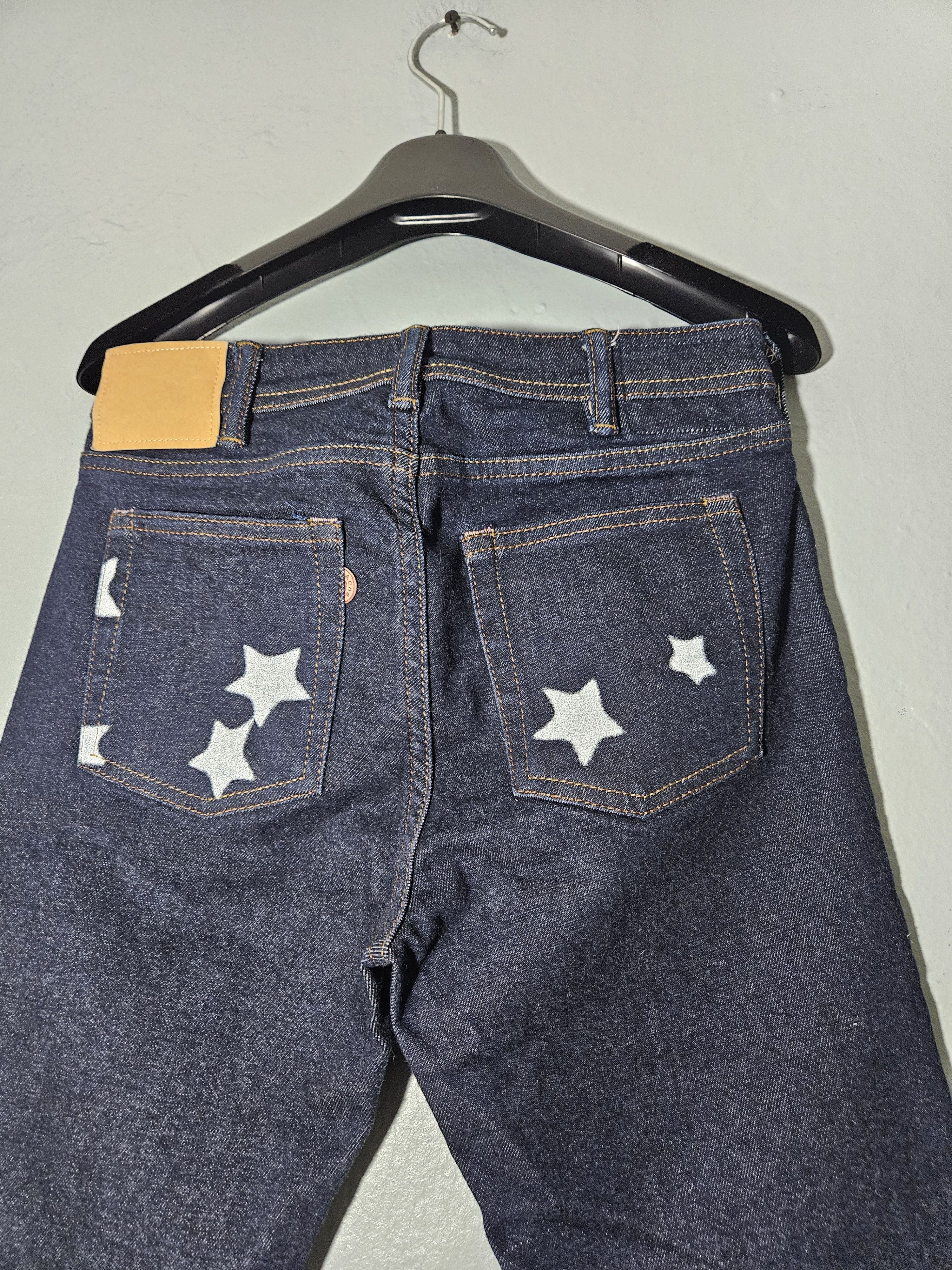 Acne Studios Blå Konst Climb Star P. Blue Denim Jeans Size US 27 - 2 Thumbnail