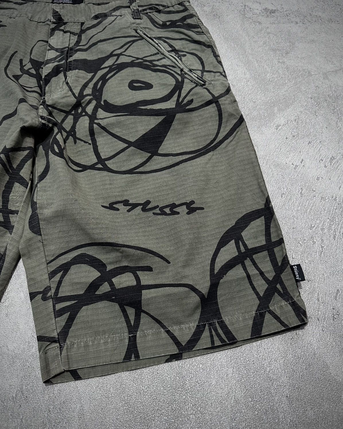 Stussy Vintage Stussy X Futura Laboratory Cargo Pants Size US 33 - 2 Thumbnail
