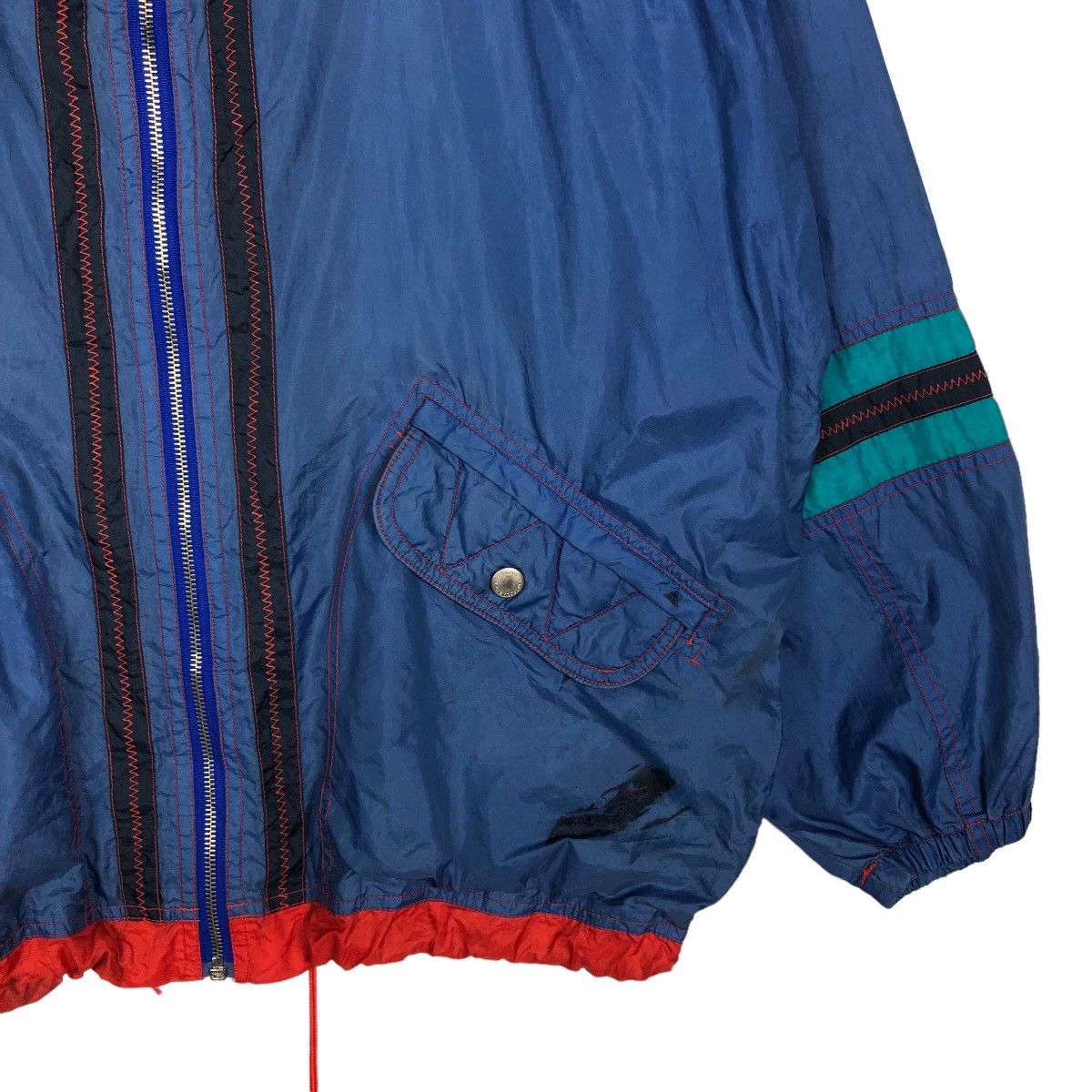 Vintage Vintage Bomber Jacket Astrolabio Made in Italy Multi Colour Size US L / EU 52-54 / 3 - 5 Thumbnail