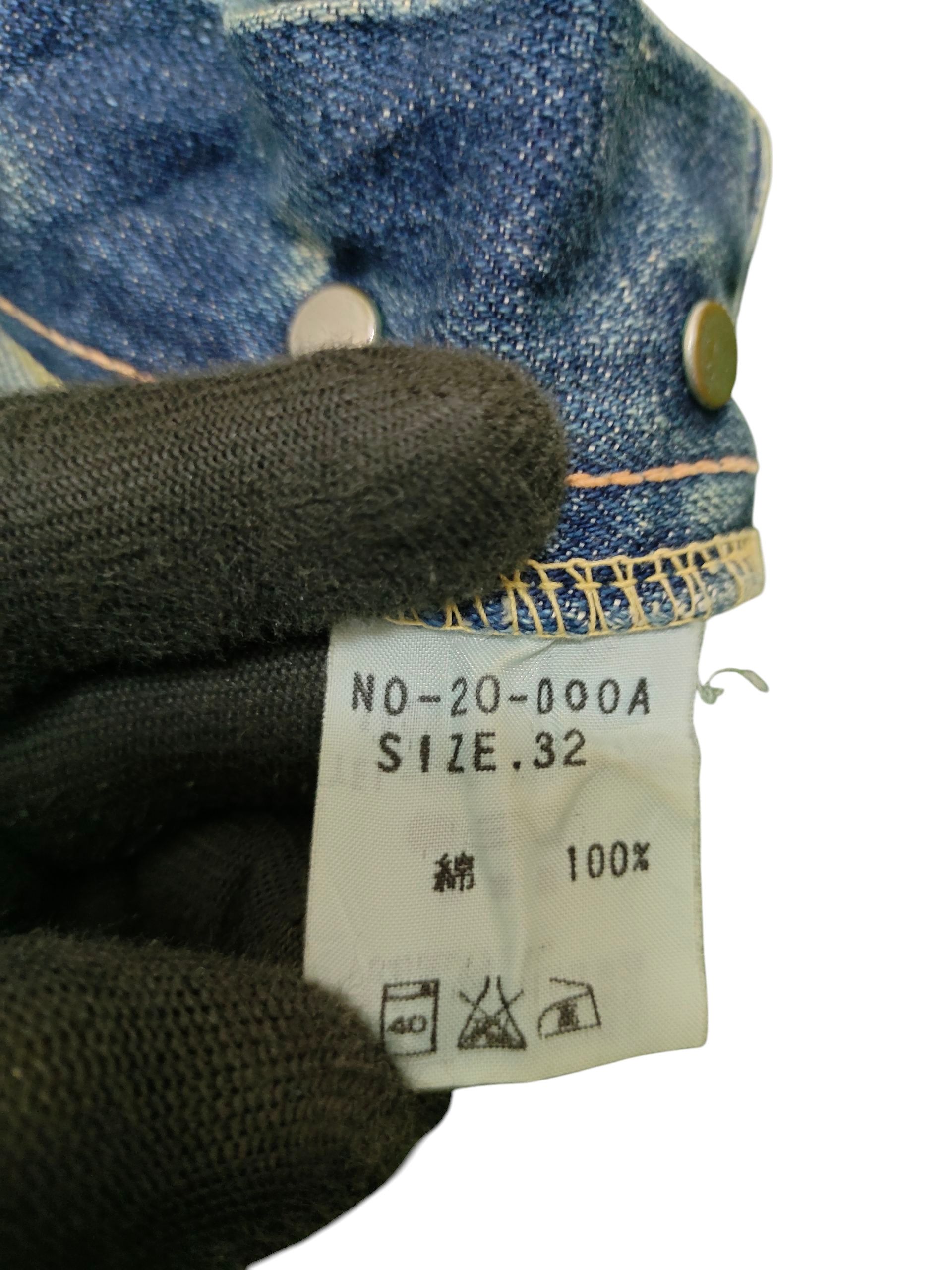 Kapital Quadro Japan Jeans - Clawmark Distress Faded Denim Size US 32 / EU 48 - 11 Thumbnail