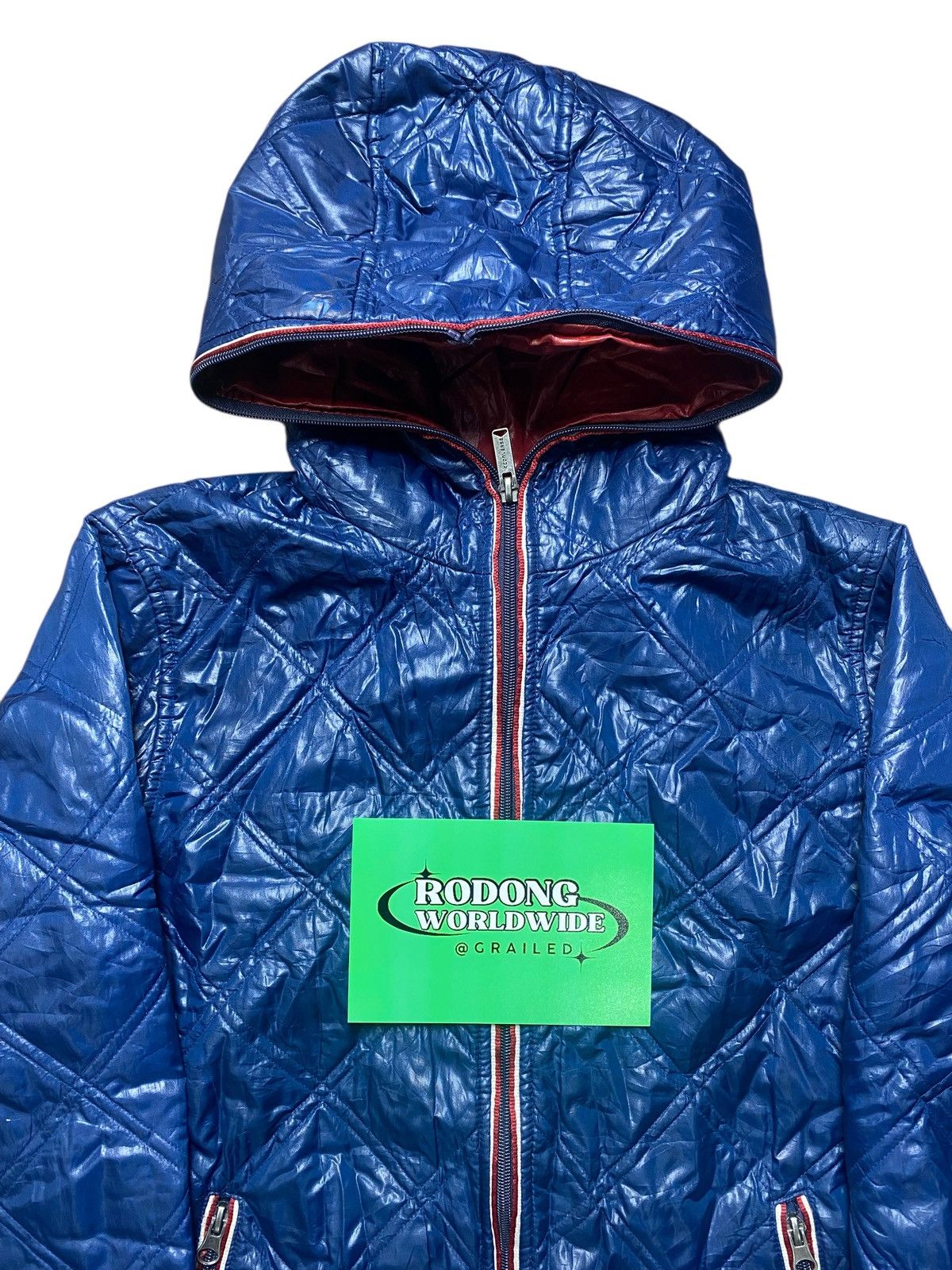 Converse VINTAGE CONVERSE PUFFER JACKET ZIPPER HOODIE Size US L / EU 52-54 / 3 - 2 Thumbnail