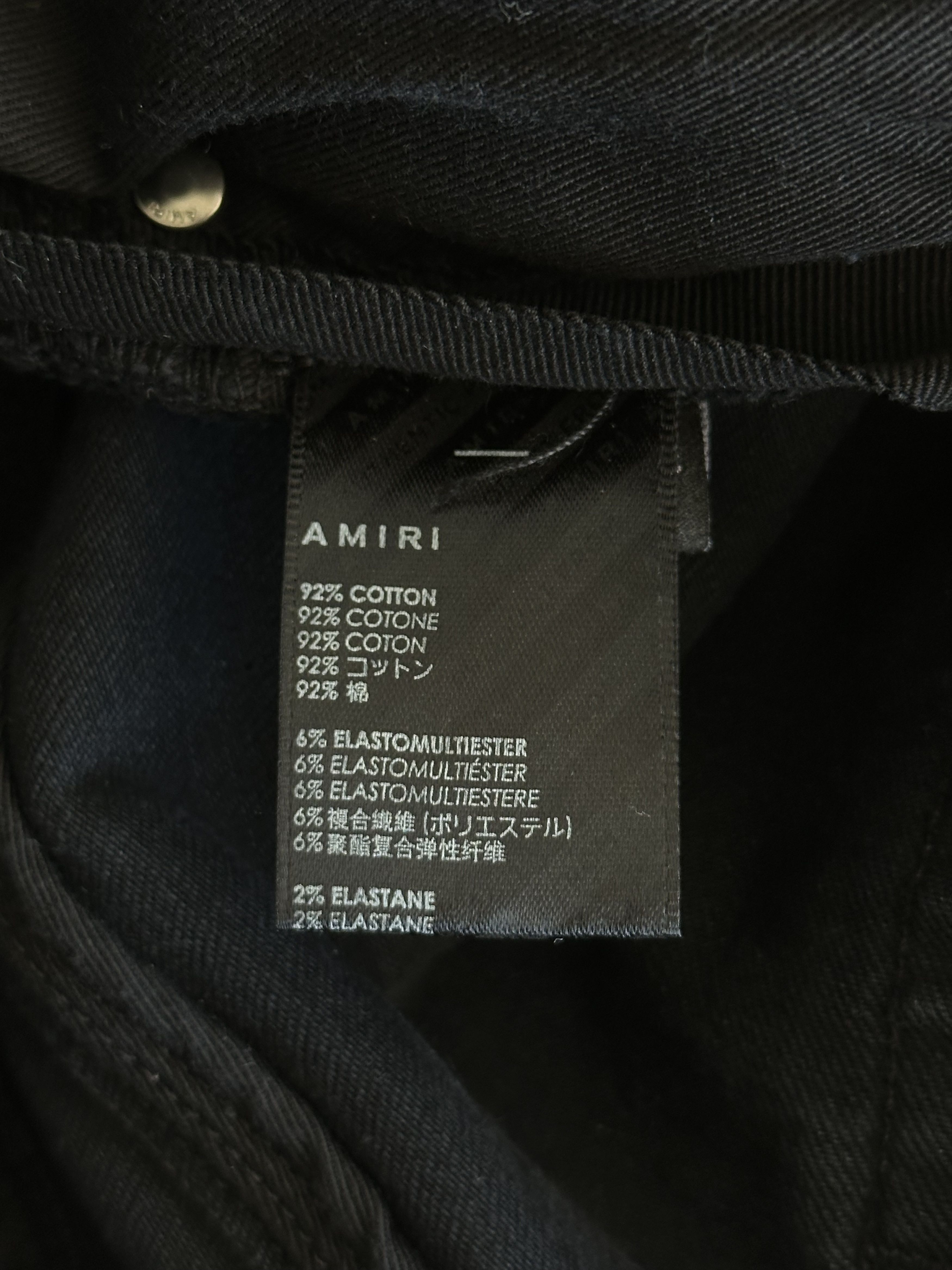 Amiri Amiri Aged Black Paint Splatter Distressed Jeans Size US 38 / EU 54 - 4 Thumbnail