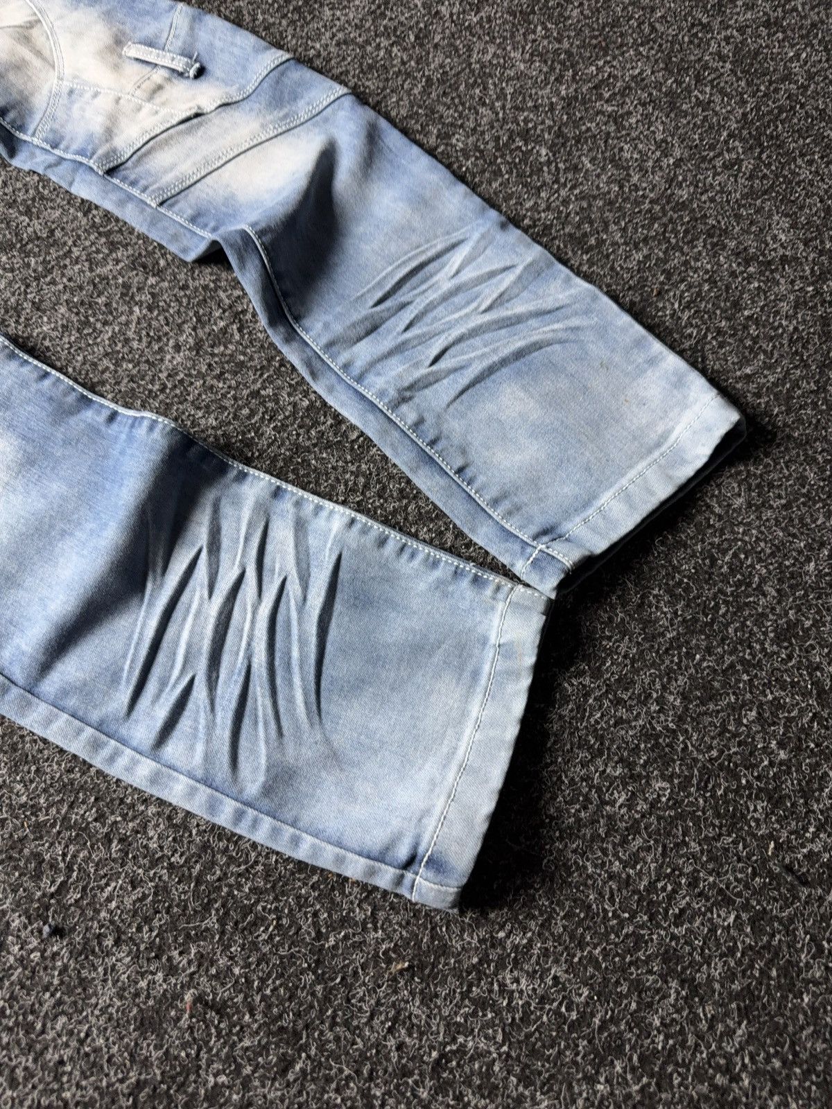 Japanese Brand Y2K JRW-4906 Japanese Style 90s Distressed Moto m Jeans Size 25" / US 0 / IT 36 - 4 Thumbnail