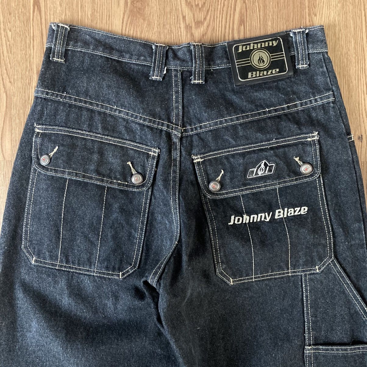 Rocawear Rare Vintage Johnny Blaze Carpenter Baggy Jeans Size US 32 / EU 48 - 6 Thumbnail