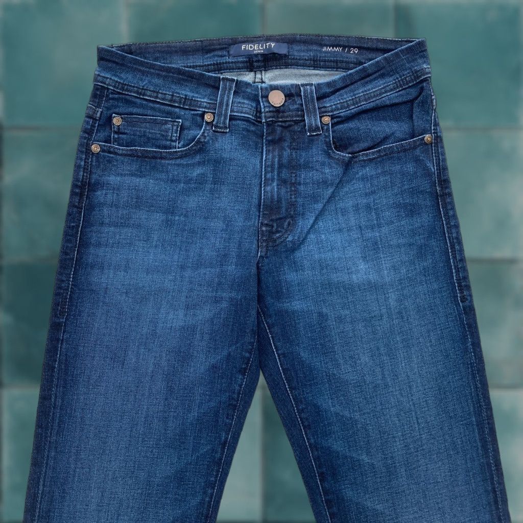 Vintage Fidelity Denim Jimmy Jeans Mens 29x34 Slim Straight Akira Blue Stretch Denim NWT Denim Jeans Mens 29x34 Slim Straight Akira Blue Stretch NWT Size US 29 - 1 Thumbnail