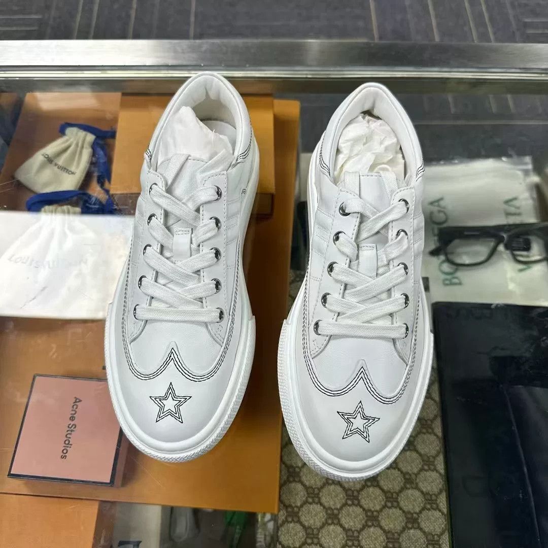 Hermes Hermes Star Embroidery White Sneakers Size US 7.5 / IT 37.5 - 1 Thumbnail