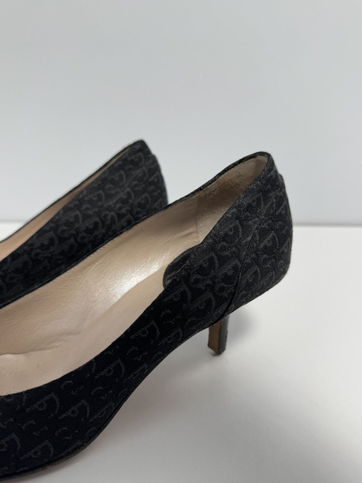 Dior Vintage Authentic Dior Diorissimo Black Jaquard Monogram Size US 7 / IT 37 - 7 Thumbnail