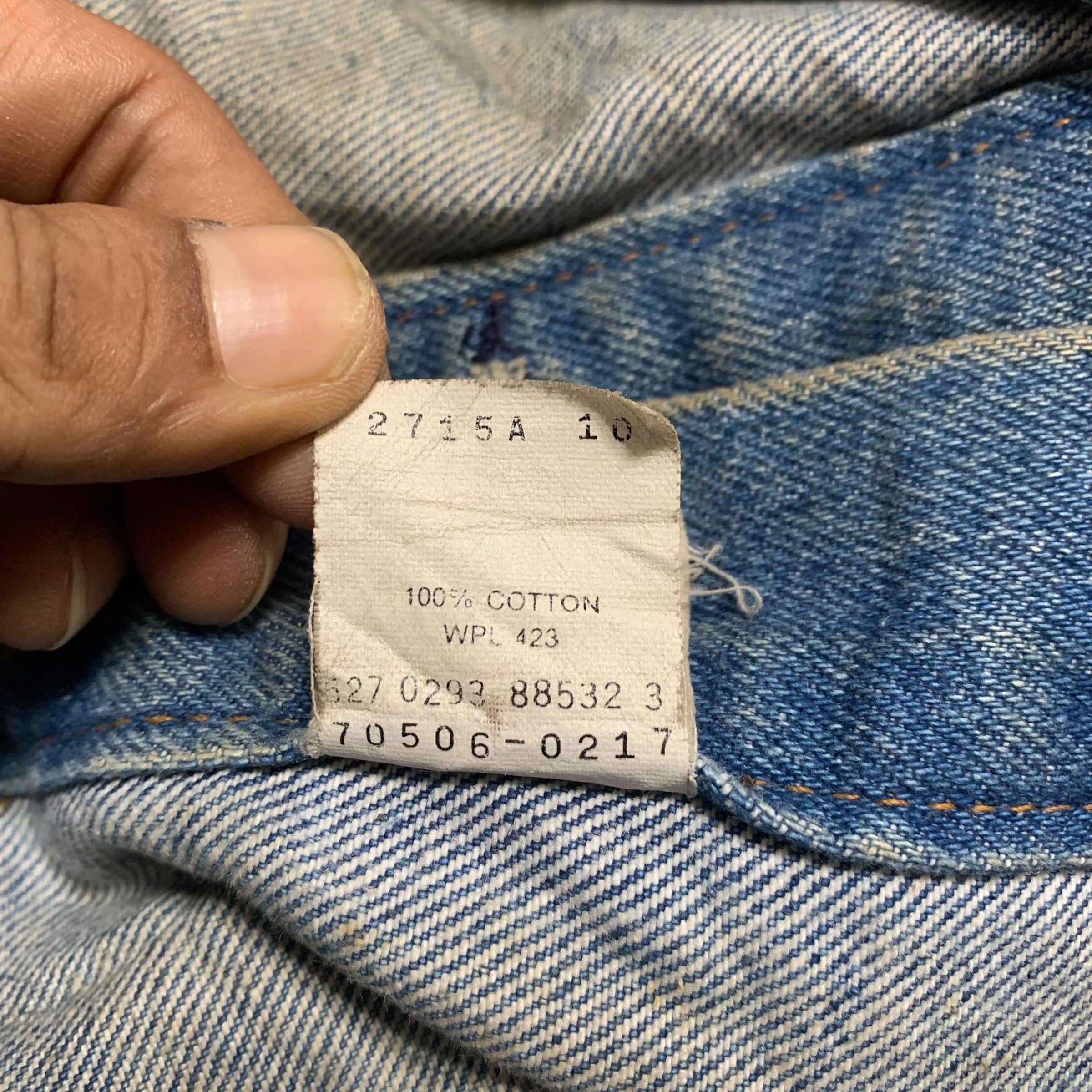 Levi's Vintage 90s Levis 70506 Denim Jacket Size US S / EU 44-46 / 1 - 12 Thumbnail
