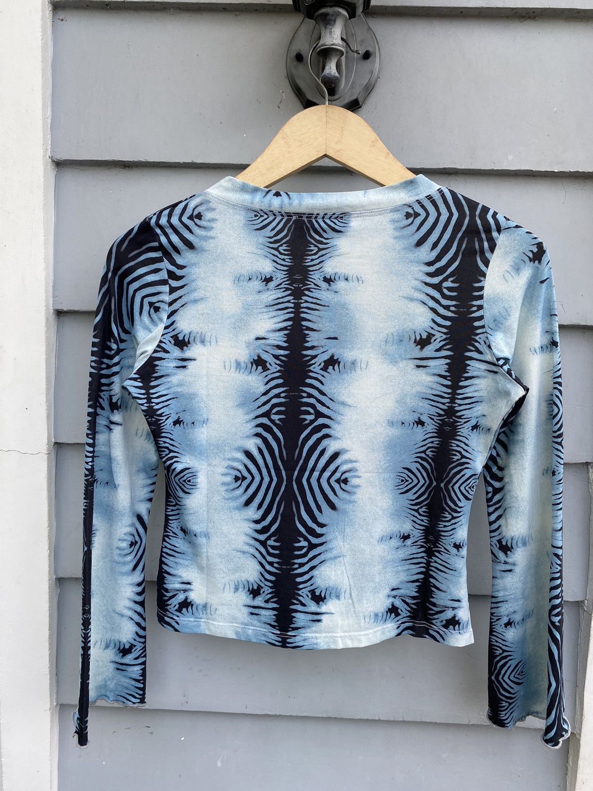 Vintage Tiger Print Blue Sky Cardigan Size S / US 4 / IT 40 - 9 Thumbnail