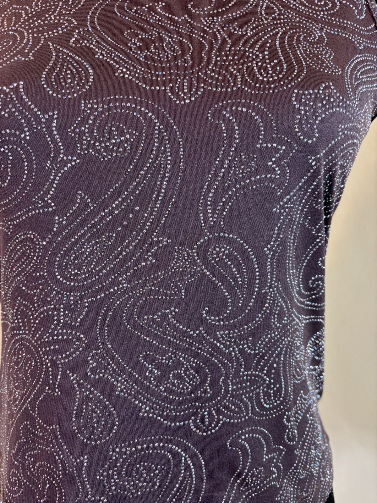 Versace × Vintage Vintage Versace Jeans Couture Paisley Rhinestone Tank Top Size S / US 4 / IT 40 - 3 Thumbnail