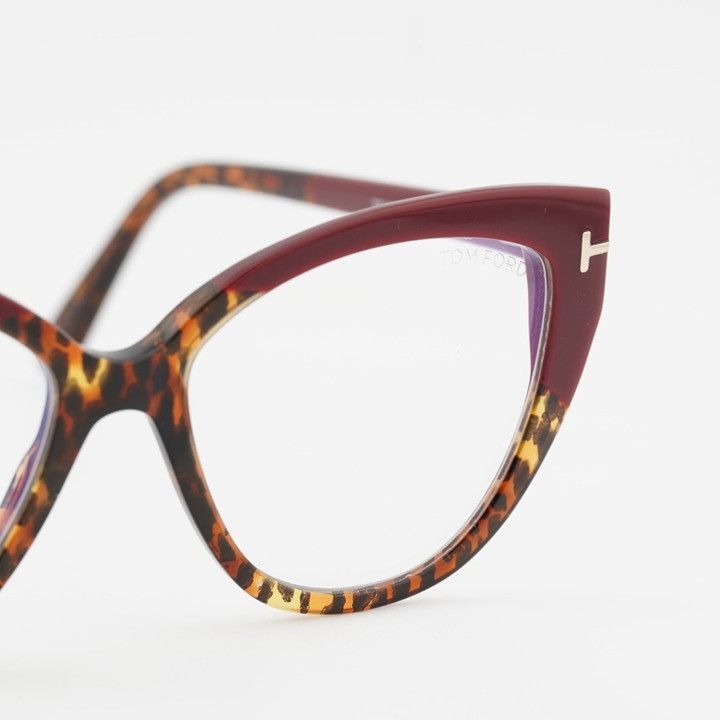Tom Ford Tom Ford FT5673-B 056 Eyeglasses Bordeaux 54mm Cat Eye Size ONE SIZE - 2 Thumbnail