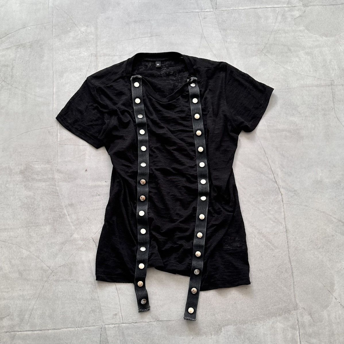 Hysteric Glamour × Undercover Gothic Studded Straps Mesh T Shirt LGB Tripp NYC Vibe Size M / US 6-8 / IT 42-44 - 1 Thumbnail