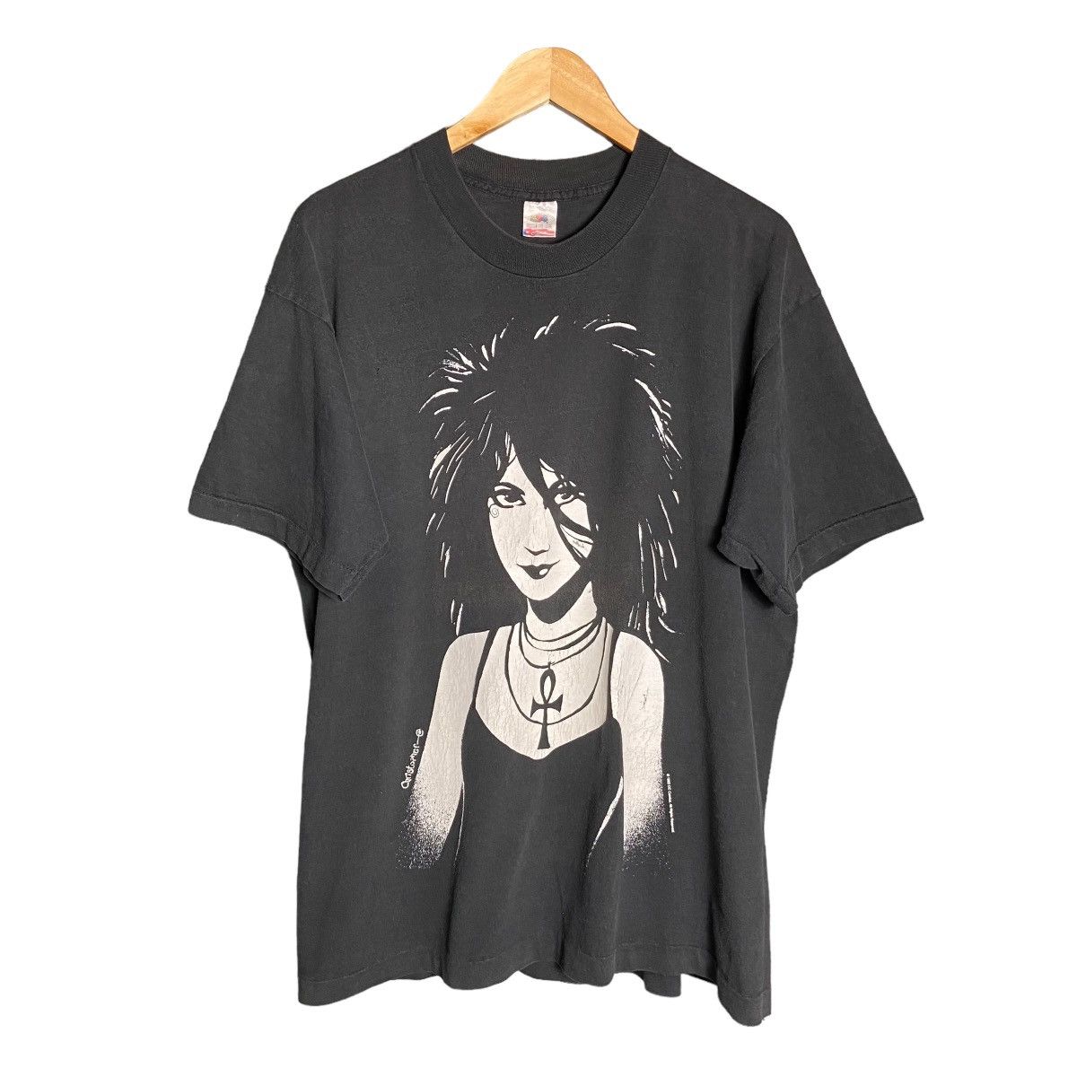 image of Anima x Dc Comics Vintage 90's Death Sandman Dc Comics Movie Anime Tee in Black, Men's (Size XL)