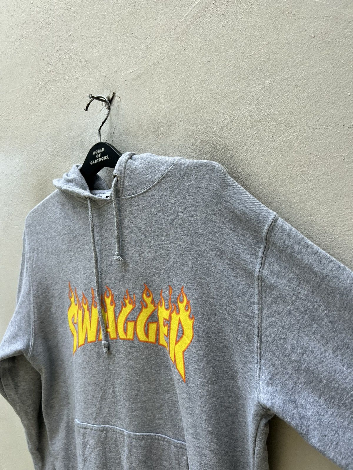 Swagger Swagger Japan Flames Spell Out Grey Hoodies Size US L / EU 52-54 / 3 - 11 Thumbnail
