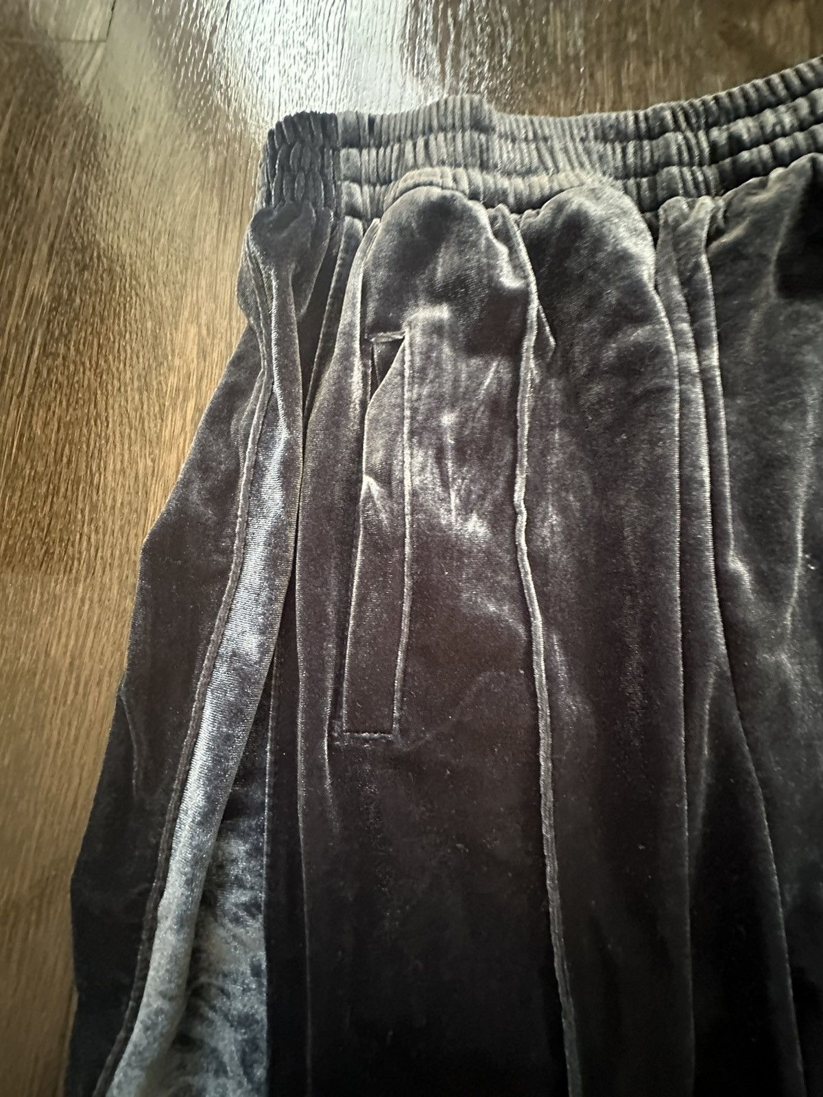 Vintage Velvet Velour Trackpants Pleated Size US 30 / EU 46 - 1 Thumbnail