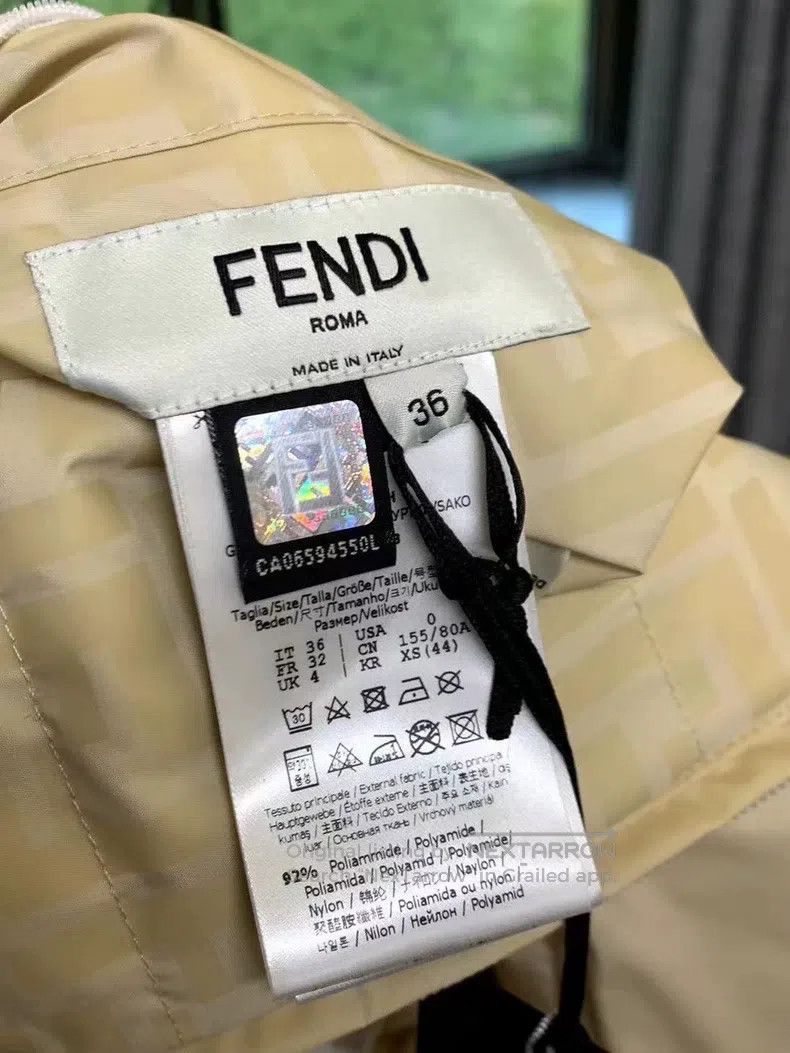 Fendi Fendi Logo Embellished Two-Way Hooded Down Jacket Size 4XL / US 24-26 - 5 Thumbnail