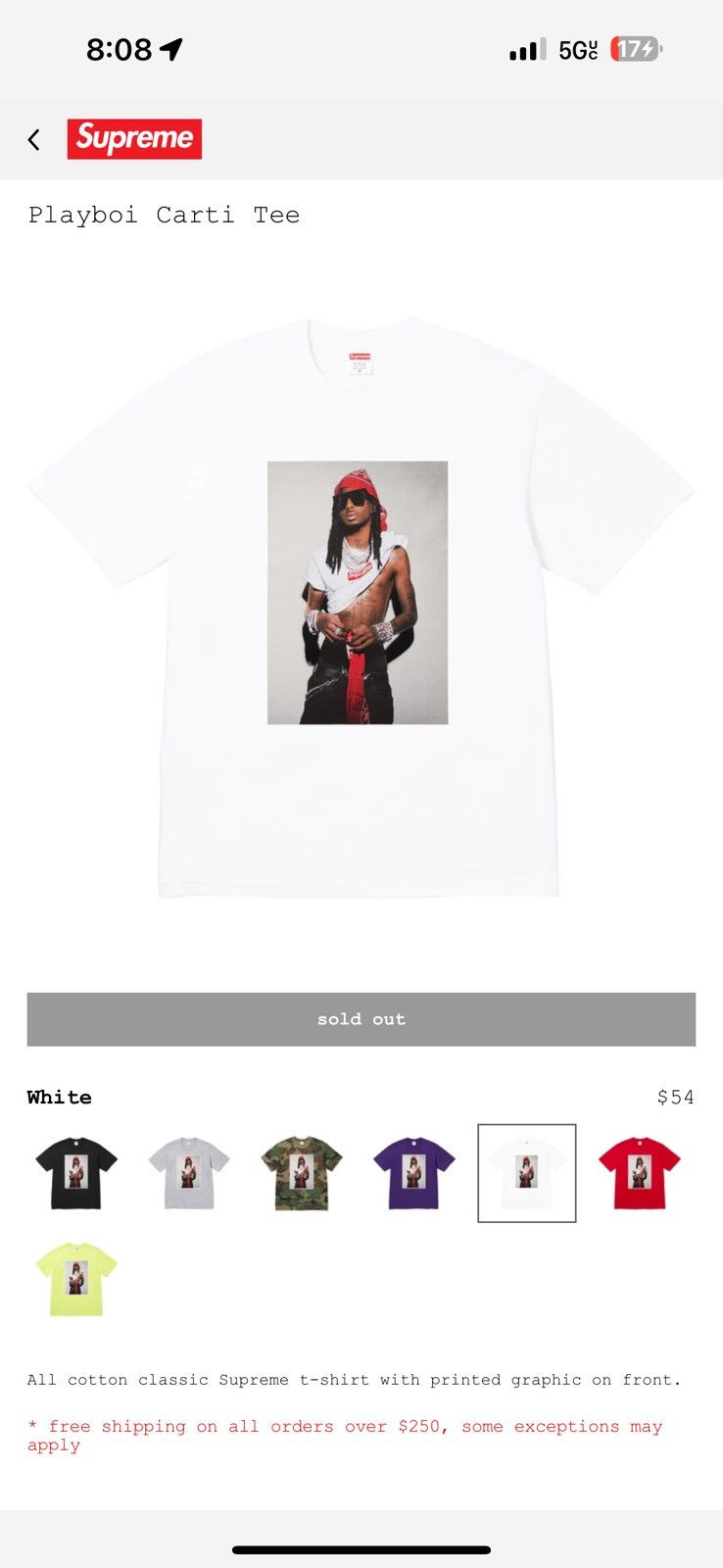 トップス Supreme Playboi Carti Tee White L Supreme Playboi Carti Tee White XL CONFIRMED ORDER | eBay