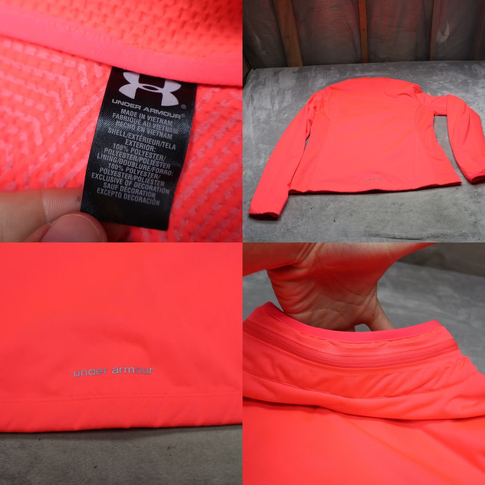 Under Armour Under Armour Jacket Women XL Pink ColdGear Fitted Full Zip Athletic Running Gym Size XL / US 12-14 / IT 48-50 - 8 Thumbnail