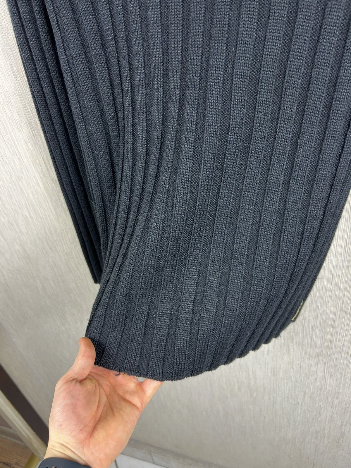 Giorgio Armani Vintage 90s Giorgio Armani jeans striped ribbed sweater Size US L / EU 52-54 / 3 - 8 Thumbnail