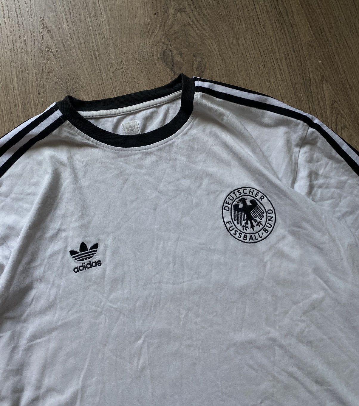 Adidas × Vintage Vintage Adidas Germany Y2K Deutchlend soccer jersey shirt Size US XL / EU 56 / 4 - 2 Thumbnail