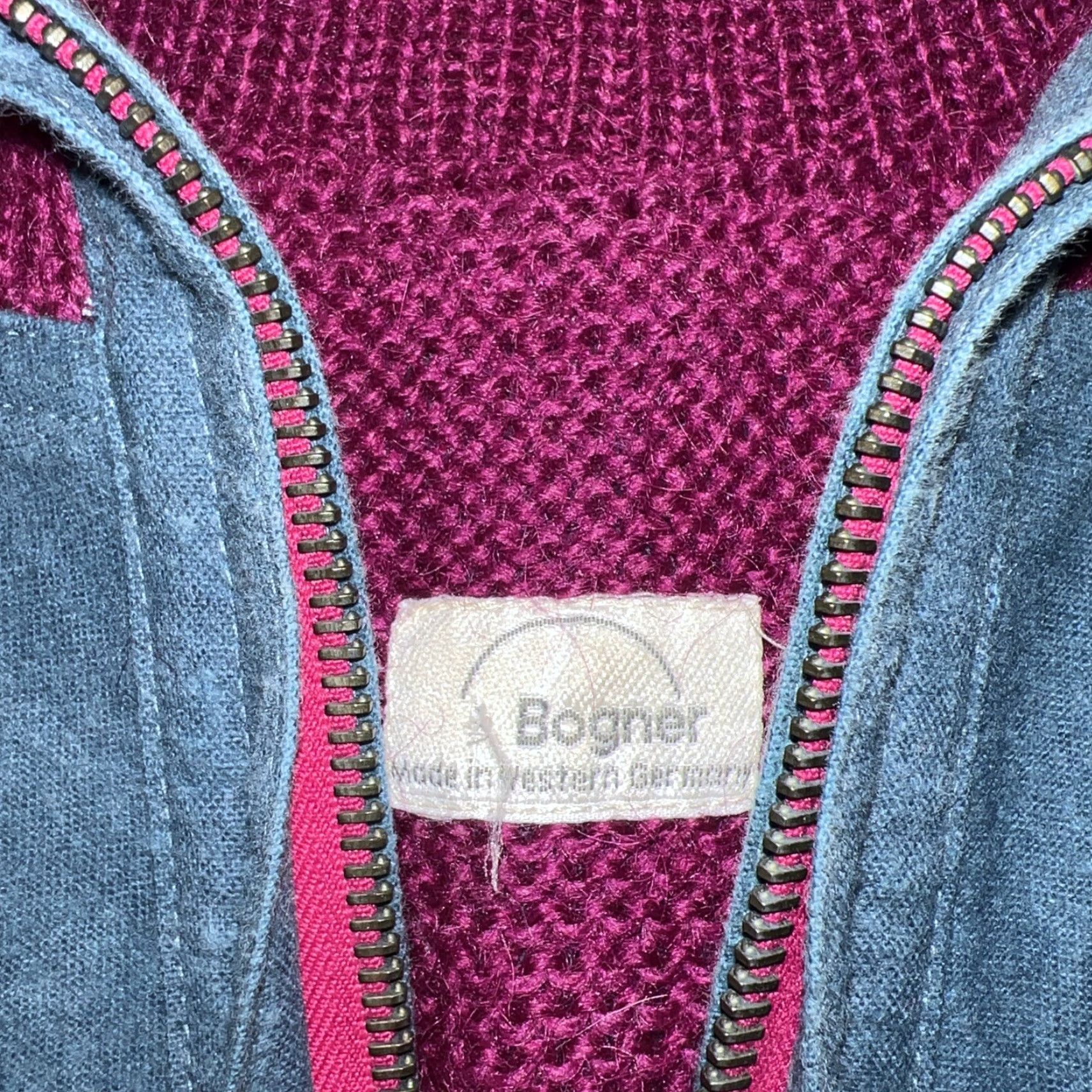 Bogner VINTAGE Bogner Purple Half Zip Pullover Sweater Womens Size 40 Size S / US 4 / IT 40 - 3 Thumbnail