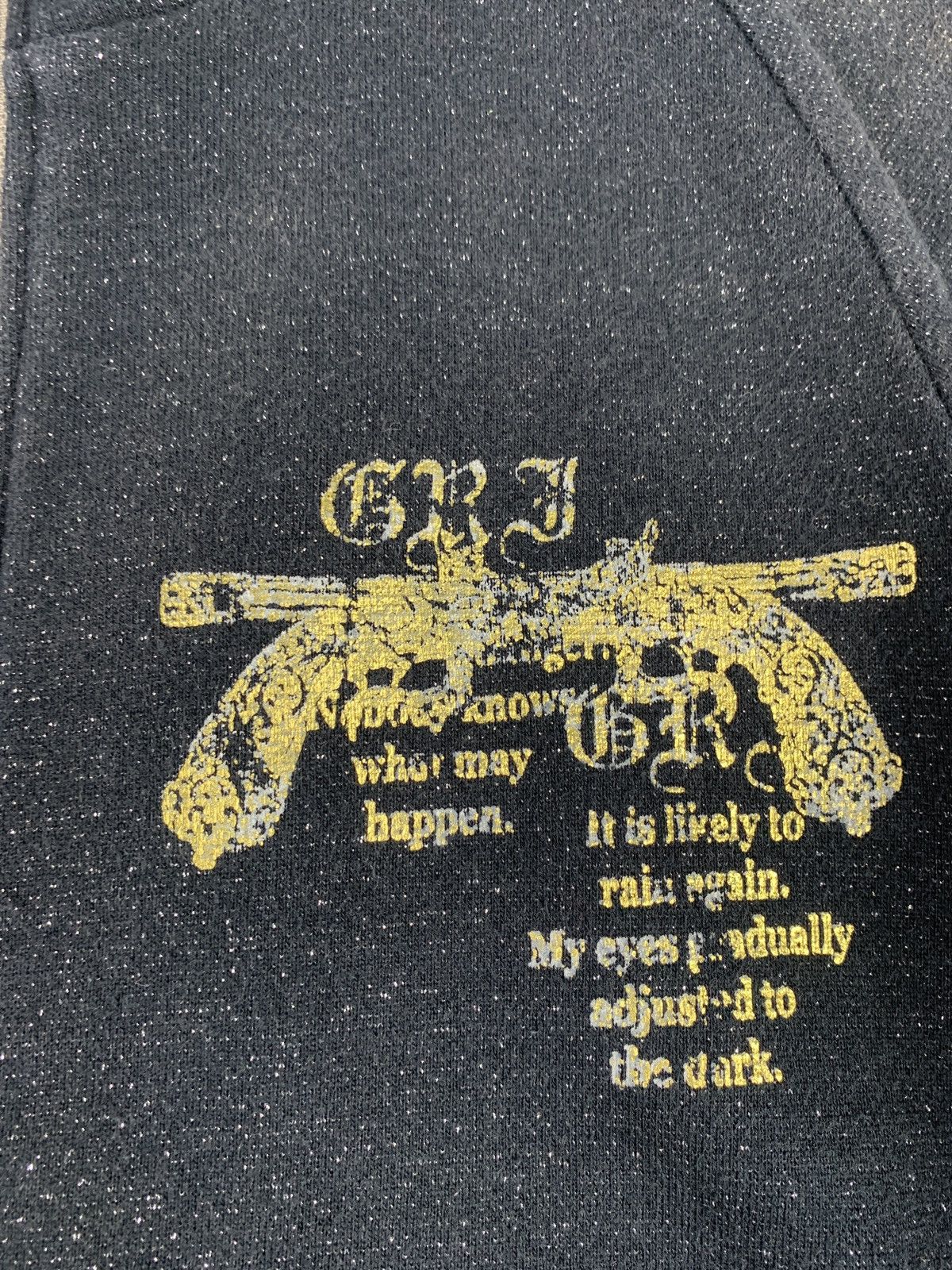 Japanese Brand y2k GRIGRI+ Japan Glittery Skull Revolver Poem Zip up Jacket Size M / US 6-8 / IT 42-44 - 6 Thumbnail