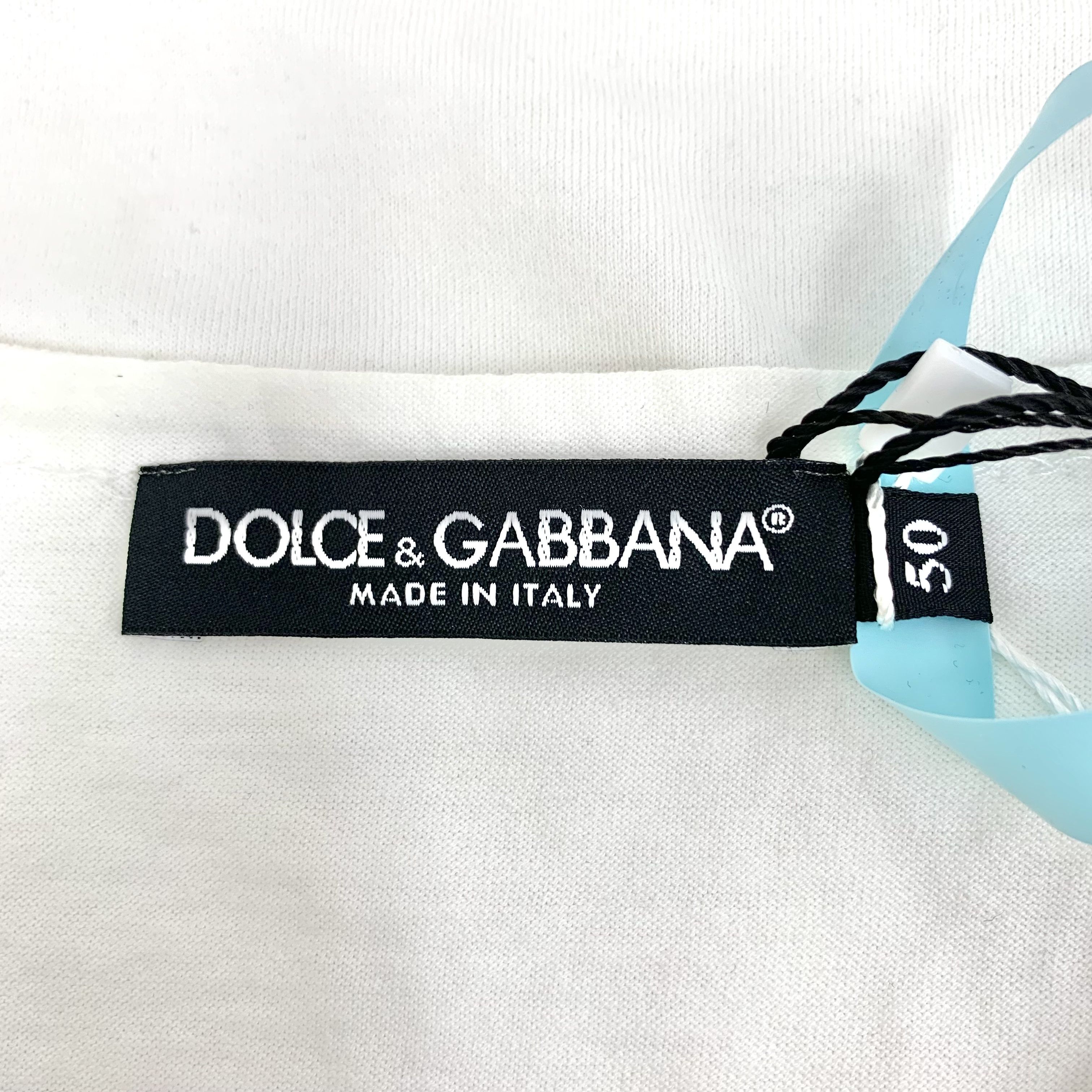 Dolce & Gabbana Dolce & Gabbana Crown T-Shirt White (50) Size US M / EU 48-50 / 2 - 5 Thumbnail