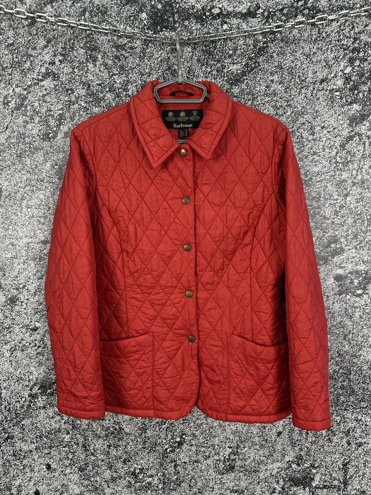 Barbour Barbour Shaped F/Weight Quilt Short Jacket Red Size 12 Size M / US 6-8 / IT 42-44 - 1 Thumbnail
