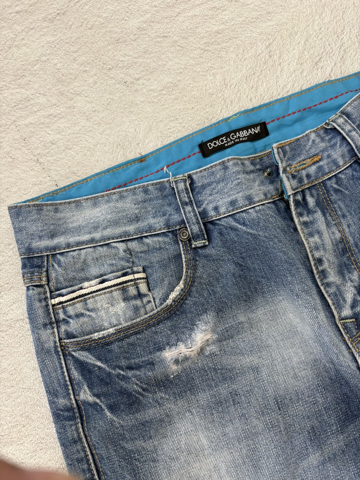 Dolce & Gabbana Dolce gabbana Distressed punk denim y2k style Size US 32 / EU 48 - 3 Thumbnail