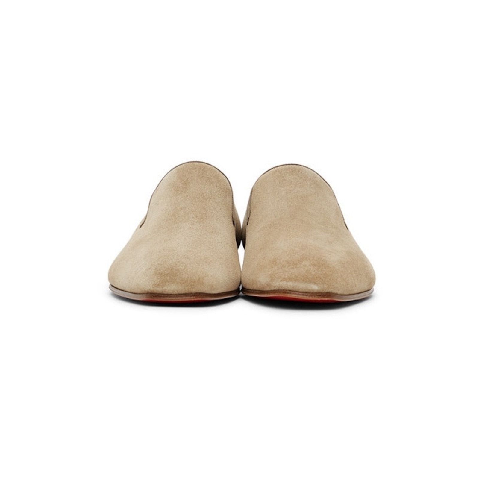 Christian Louboutin Mens Dandelion Flat Champignon Beige Dress Loafer 43.5 10.5 Size US 10.5 / EU 43-44 - 7 Thumbnail