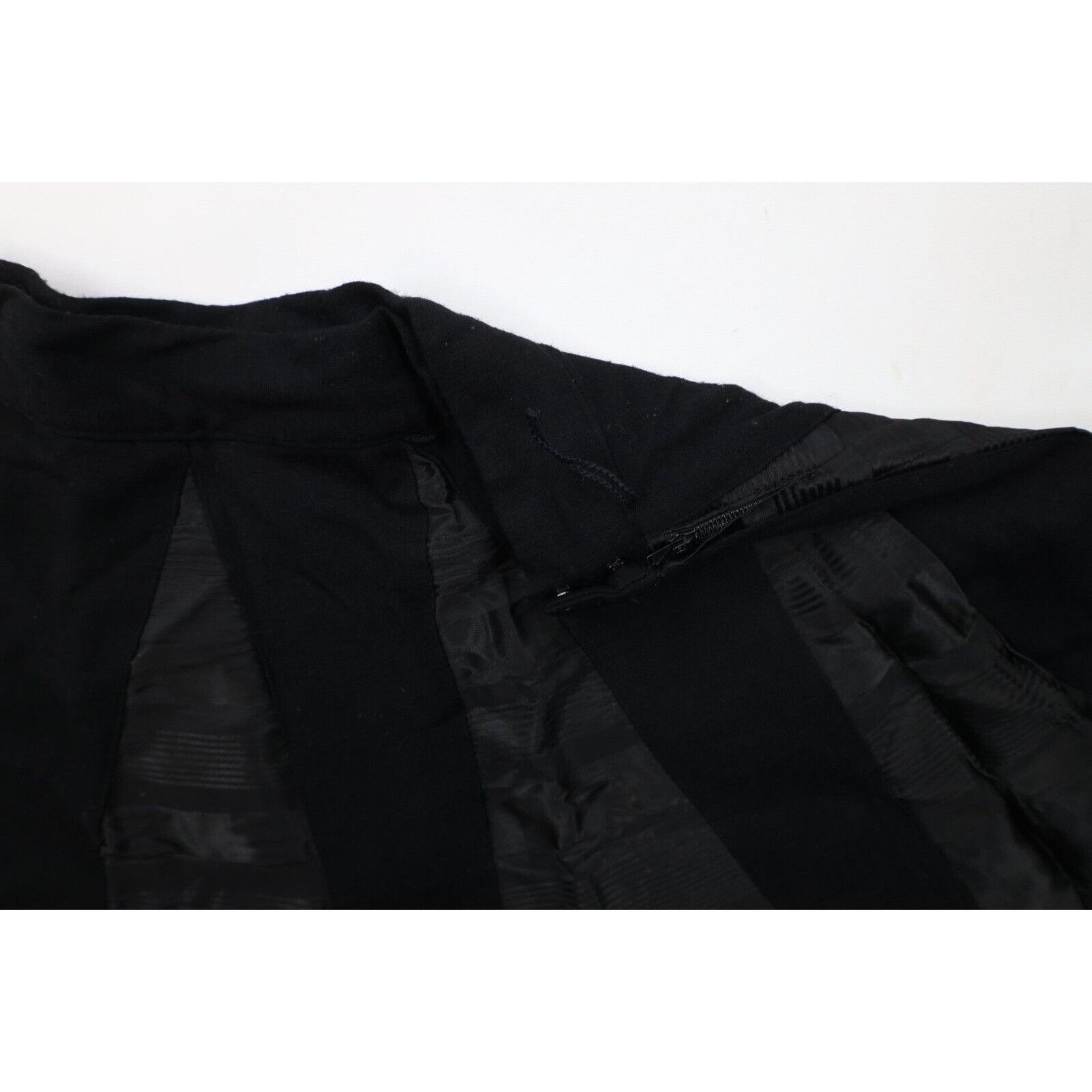 Vintage Vintage 60s 70s Streetwear Wool Satin Striped Skirt Size 24" / US 00 / IT 34 - 6 Thumbnail