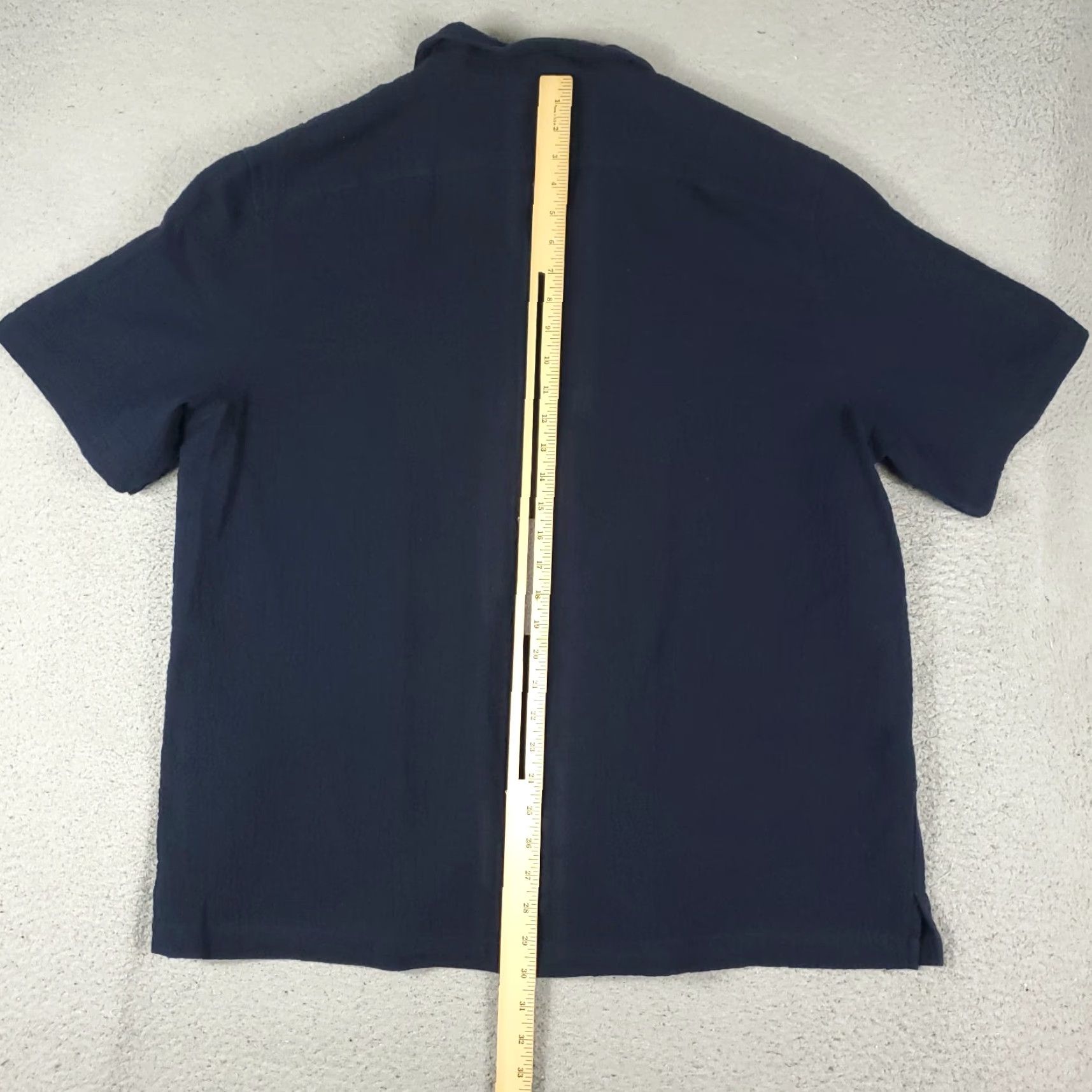 Original Penguin Original Penguin Shirt Mens 2XL Navy Blue Camp Collar Button Up Short Sleeve Size US XXL / EU 58 / 5 - 4 Thumbnail