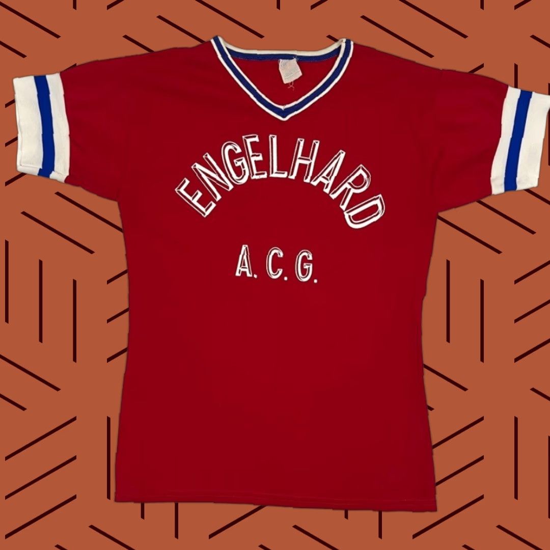 Vintage VINTAGE 70s Soccer Baseball Jersey Adult M Red Union Made Jersey Men Size US M / EU 48-50 / 2 - 1 Thumbnail