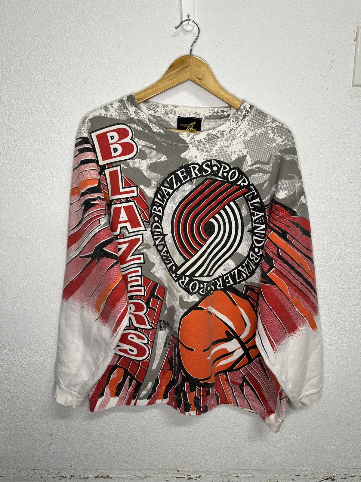 NBA Vintage Portland Trailblazers Pure Magic crewneck Size US XL / EU 56 / 4 - 2 Thumbnail