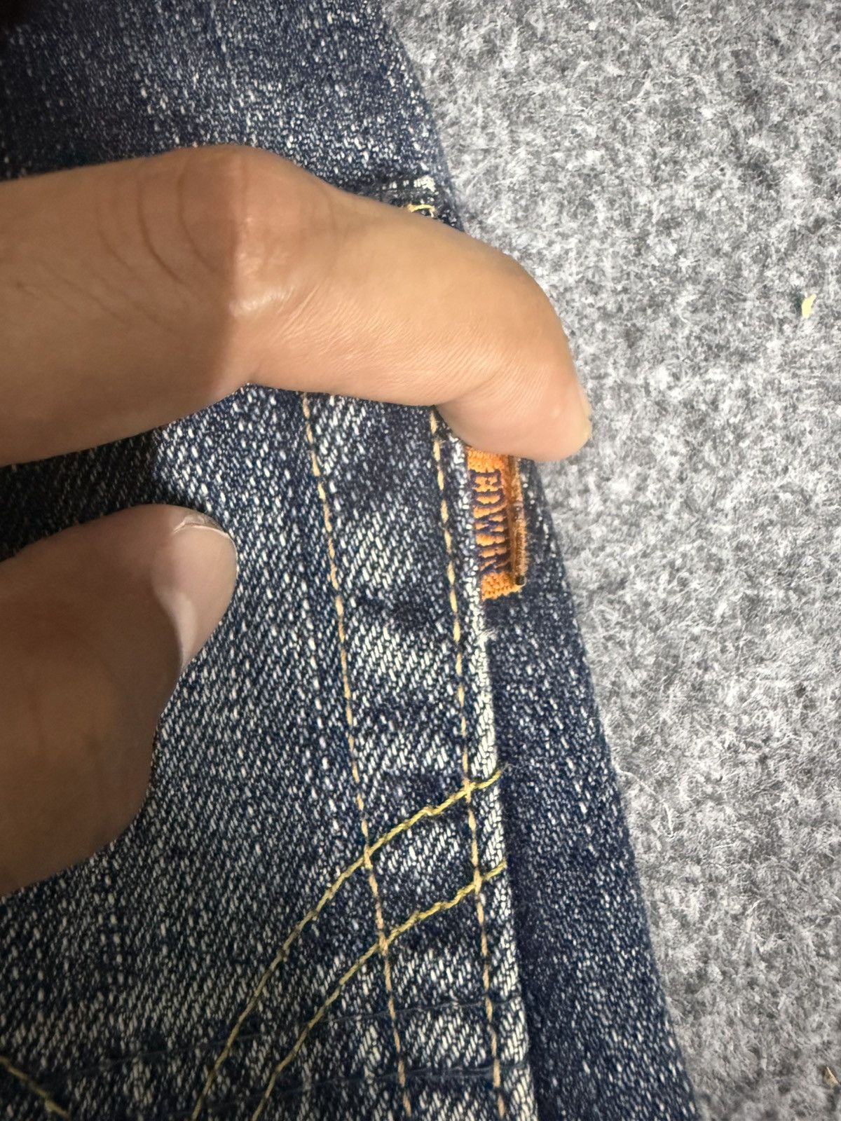Kapital A14 EDWIN 505ZX SELVEDGE DENIM MUD WASH Size US 29 - 19 Thumbnail
