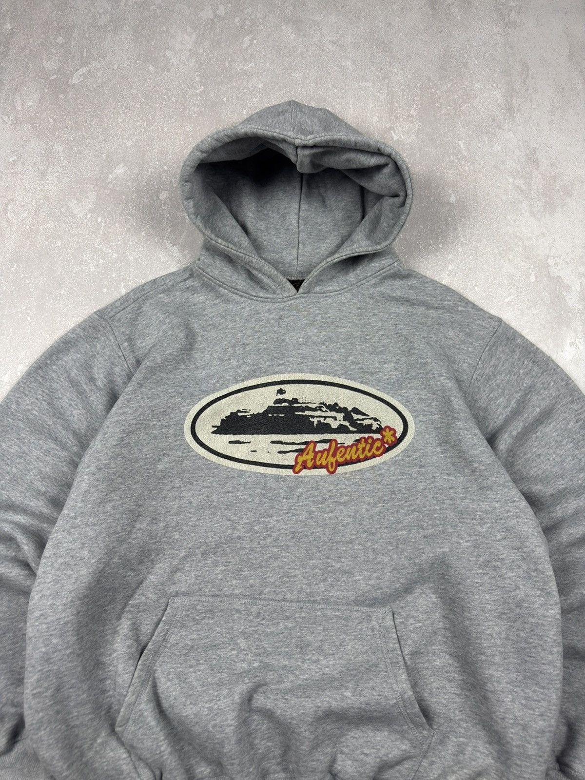 Corteiz Corteiz Aufentic Alcatraz Grey Hoodie Boxy Fit Y2K Size US L / EU 52-54 / 3 - 4 Thumbnail