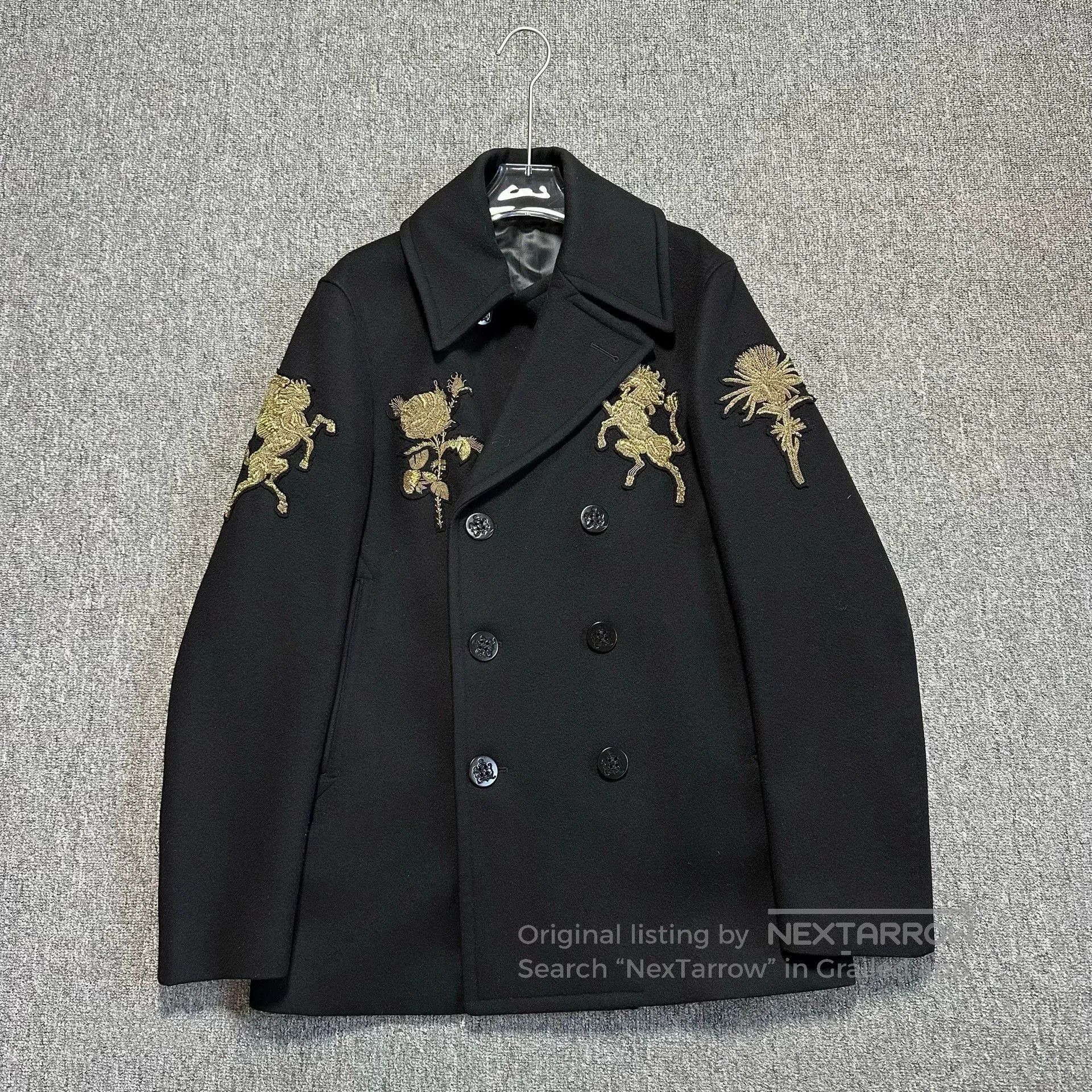 Alexander McQueen alexander mcqueen embroidered wool long coat. Size US L / EU 52-54 / 3 - 1 Thumbnail