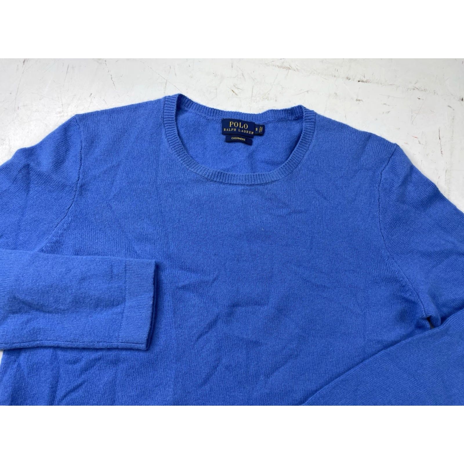 Polo Ralph Lauren Polo Ralph Lauren Sweater Blue Womens Small Crewneck Cashmere Pullover Regular Fit Jumper - Dry Clean Only Size S / US 4 / IT 40 - 2 Thumbnail